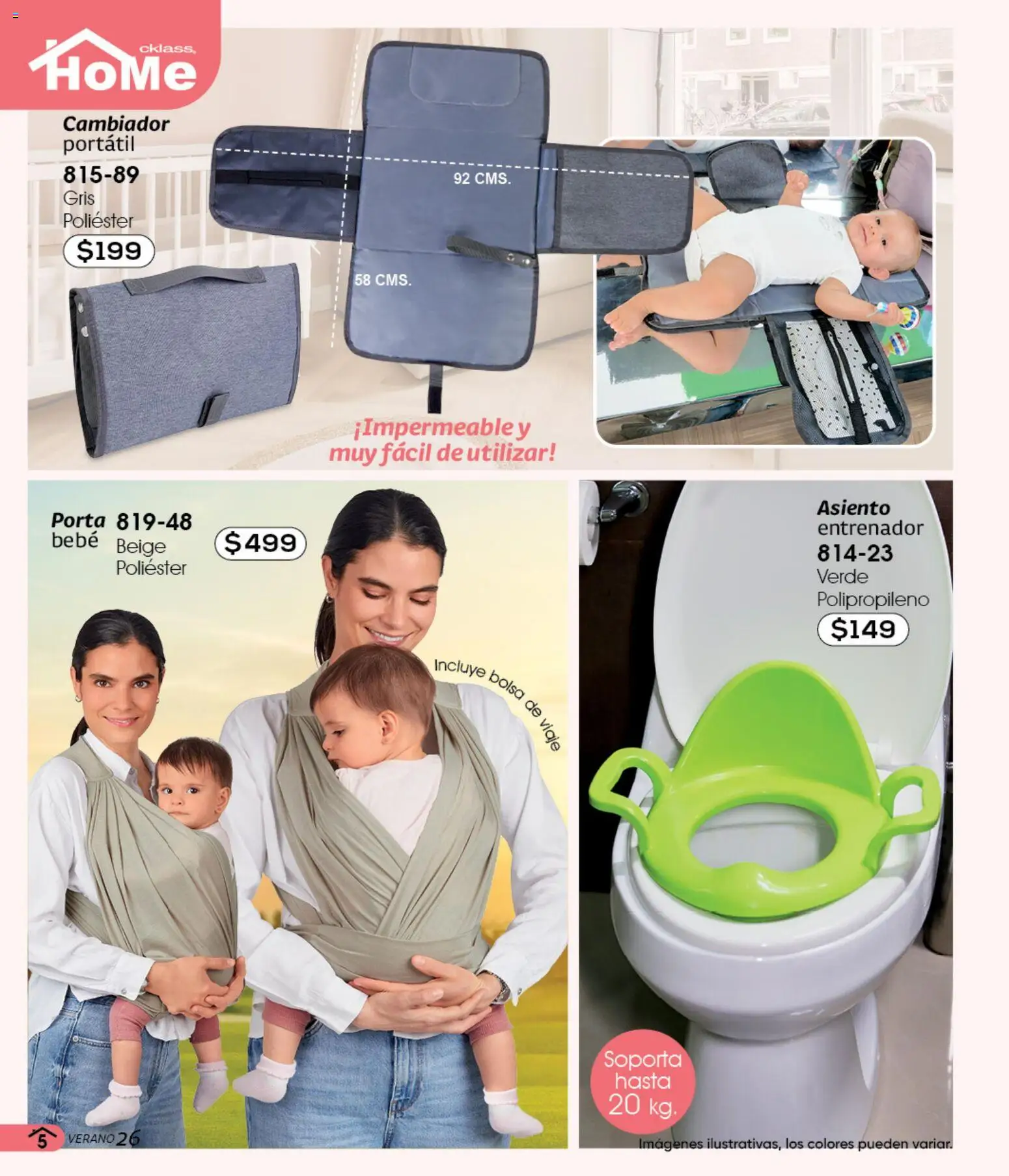 Nuevas ofertas de Cklass válidas en toda la República Mexicana desde el 05.03.2026. ¡Encuentra las mejores ofertas en Cklass catálogo Verano Joyería! | Página: 55 | Productos: Bolsa de viaje, Bolsa, Cambiador