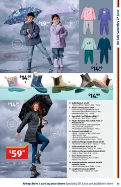 Preview of Aldi catalogue Special Buys - valid from 24.06.2026 | Page: 13 | Products: Raincoat, Jumper, Jacket, Umbrella