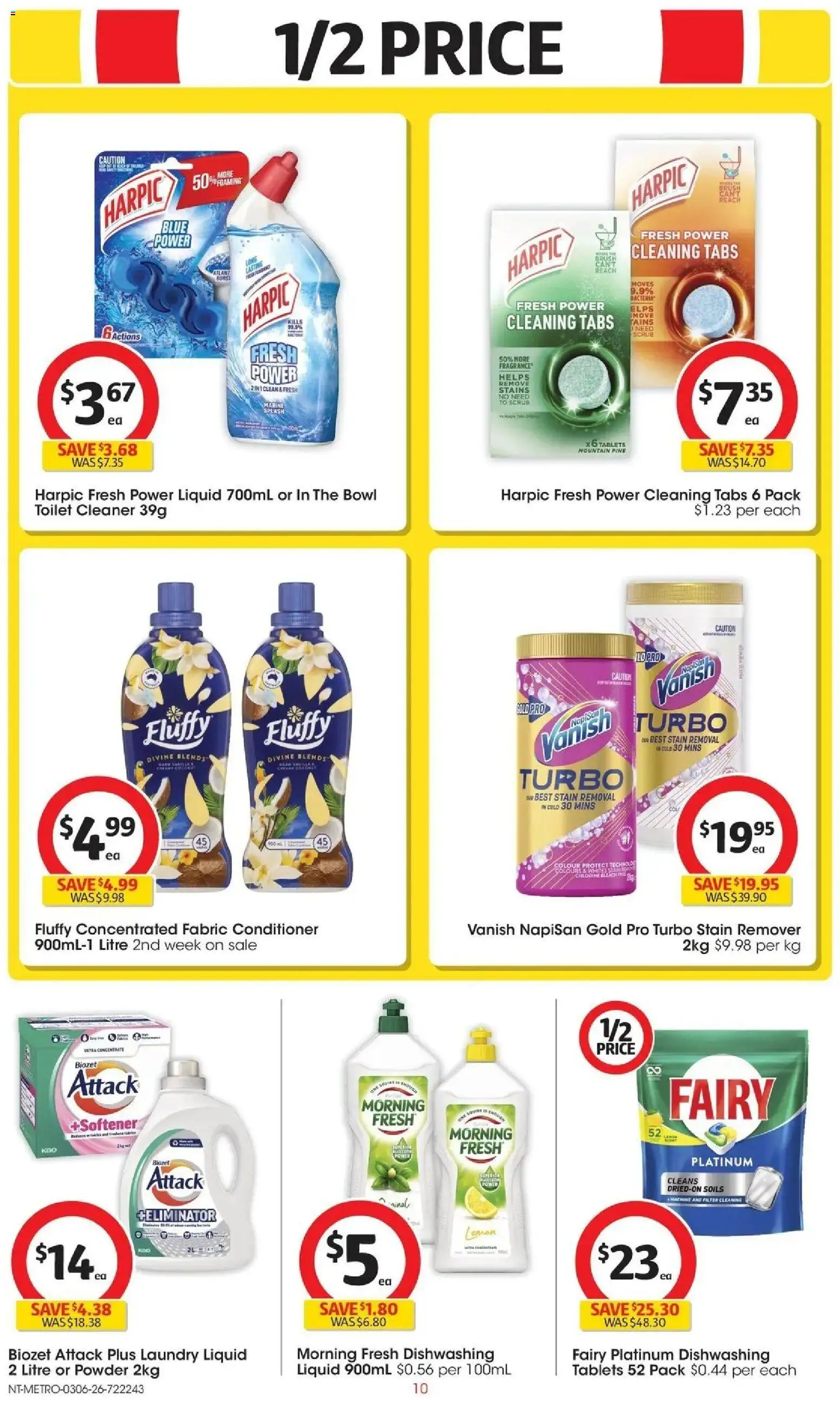 Coles catalogue - valid from 02.06.2026 | Page: 10 | Products: Toilet, Cleaner, Stain remover, Tablets