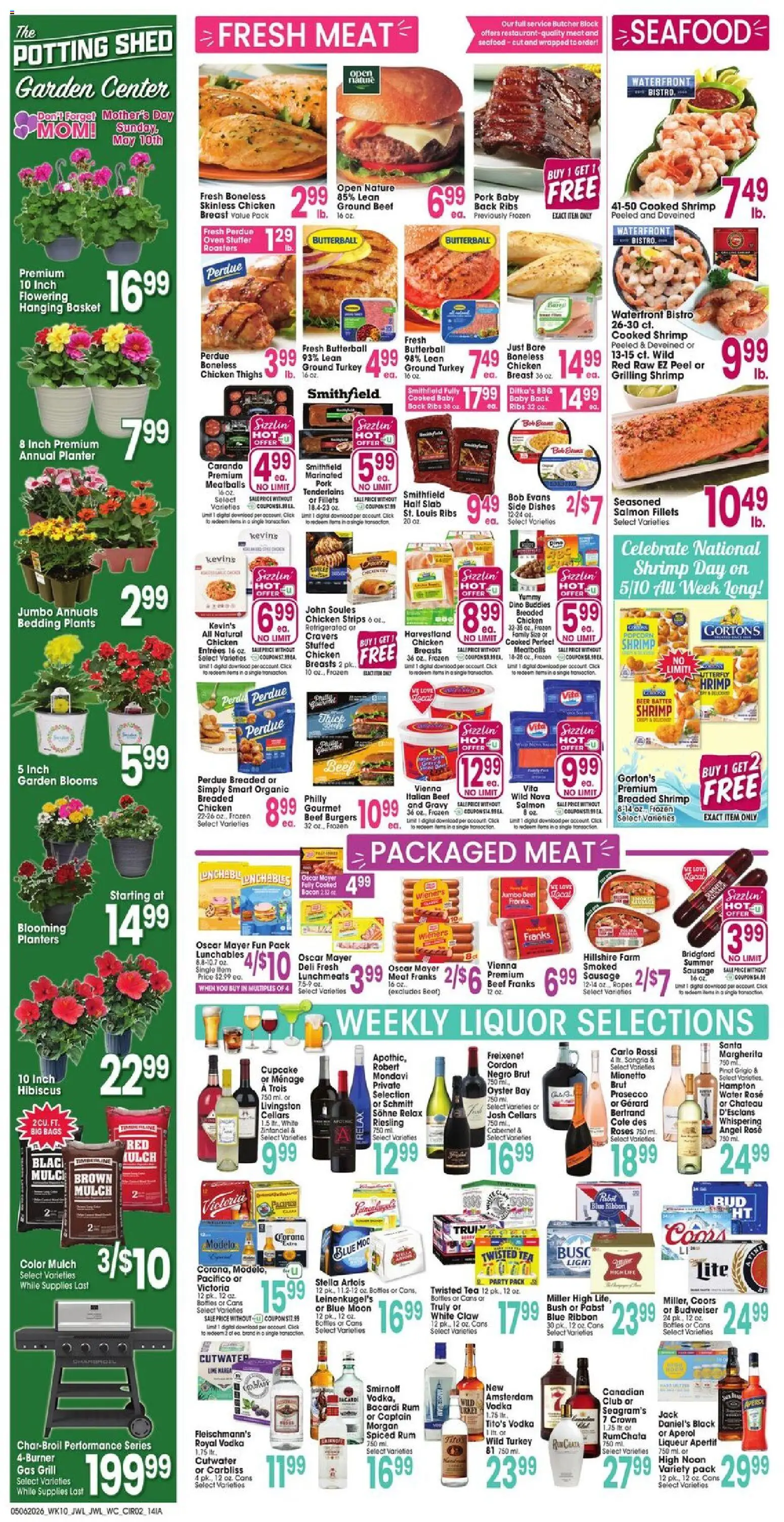 Jewel Osco Weekly Ad - IA - valid from 06.05.2026 | Page: 2 | Products: Tea, Seafood, Cupcake, Grill