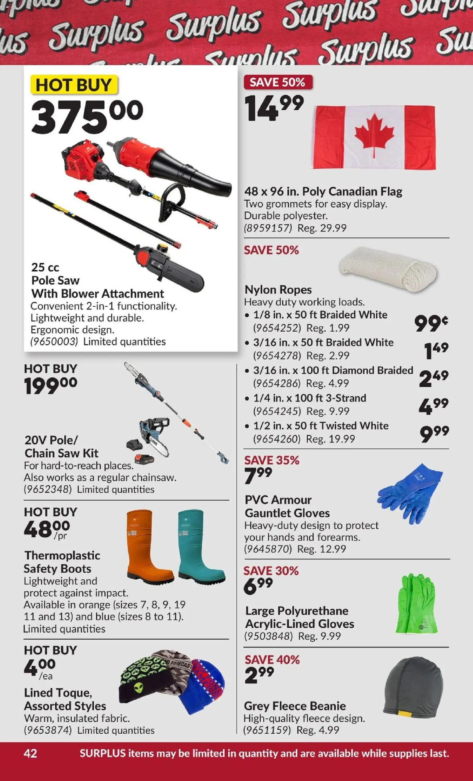 Princess Auto flyer valid from Oct 6, 2026 | Page: 48 | Products: Boots, Gloves