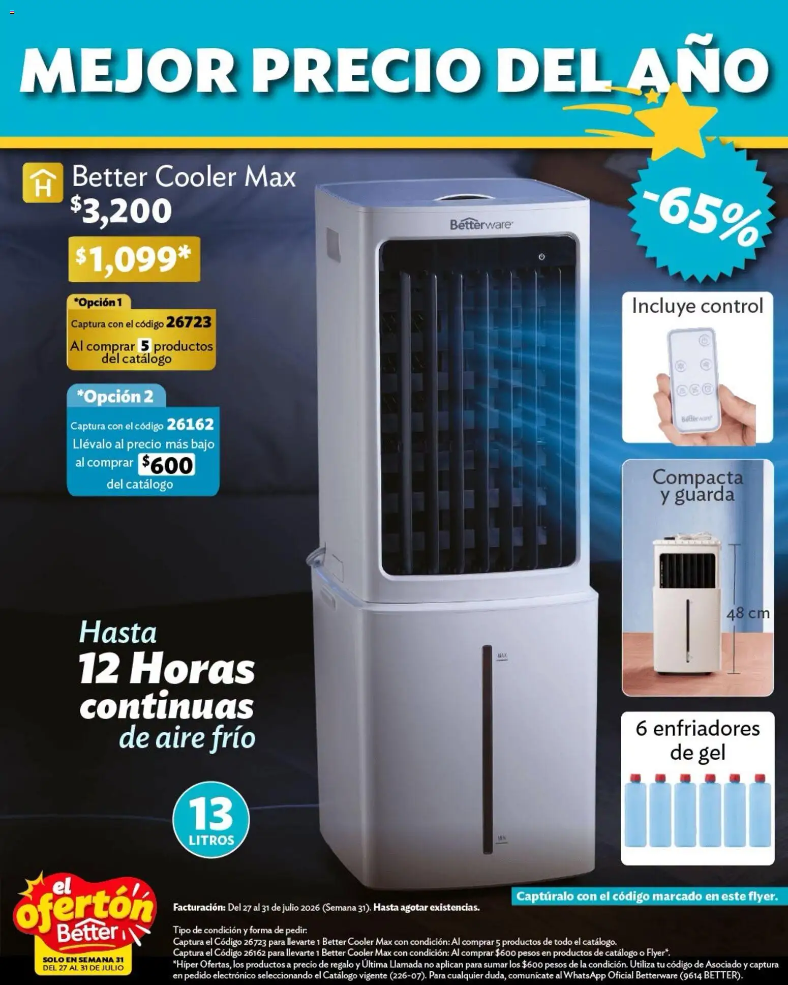 Nuevas ofertas de Betterware válidas en toda la República Mexicana desde el 27/07/2026. ¡Encuentra las mejores ofertas en Betterware catálogo El Ofertón! | Página: 8