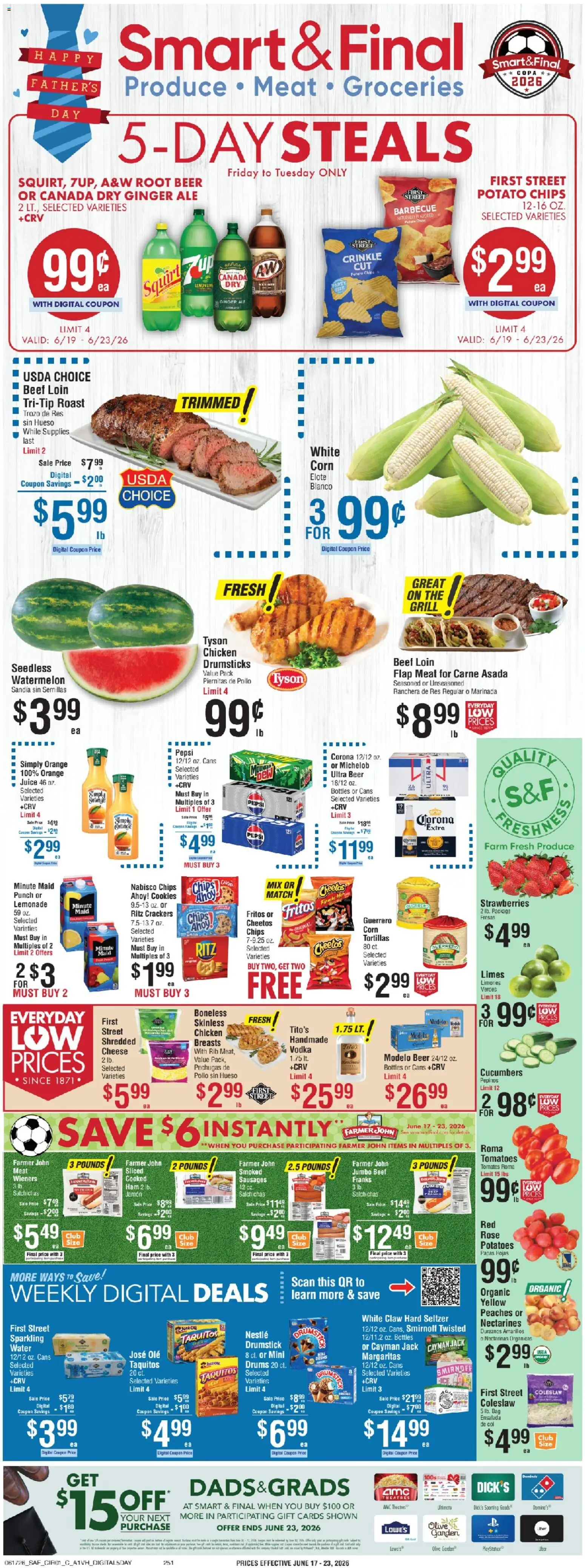 Smart & Final Weekly Ad - valid from 19.06.2026 | Page: 1