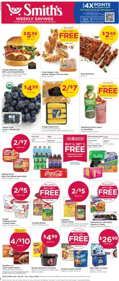 Preview of Smith's weekly ads valid from 07/29/2026