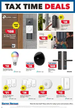 Preview of Harvey Norman Tax time deals - valid from 05.06.2026 | Page: 28 | Products: Battery, Light, Phone, Doorbell