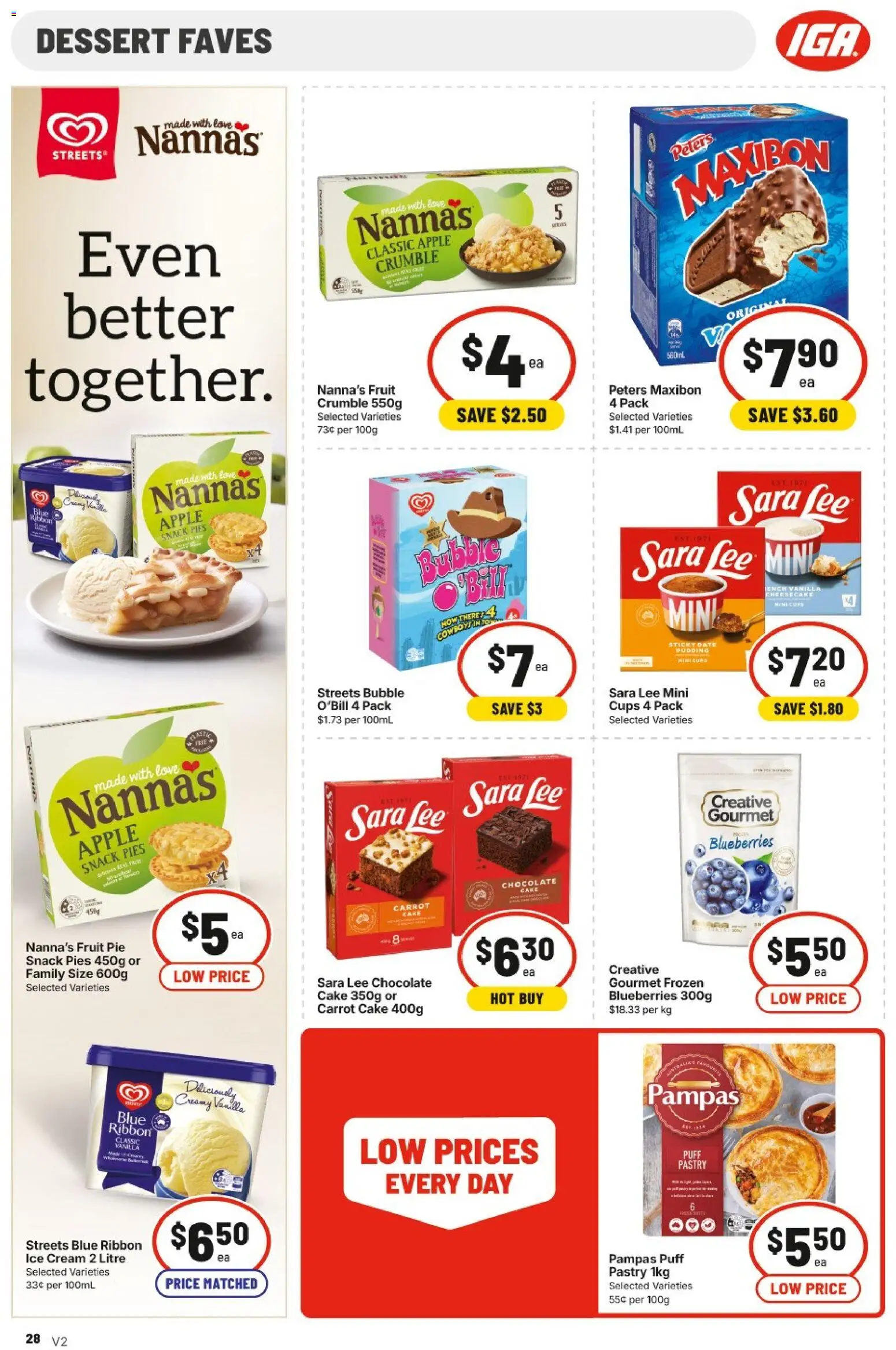 IGA catalogue - valid from 15/07/2026 | Page: 27 | Products: Pastry, Pudding, Ice cream, Pies
