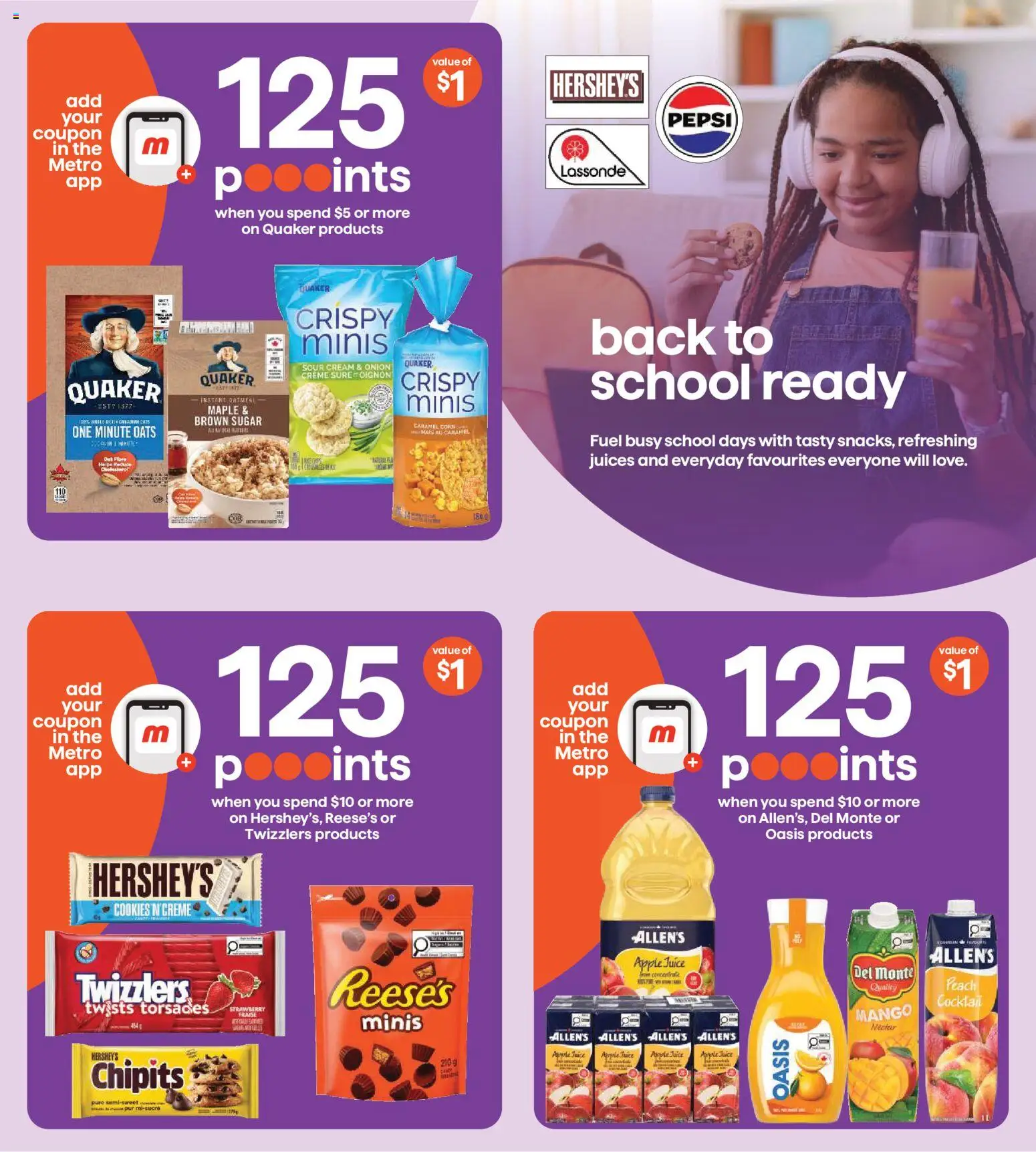 Metro flyer valid from Aug 6, 2026 | Page: 2 | Products: Sour cream, Cream, Juice