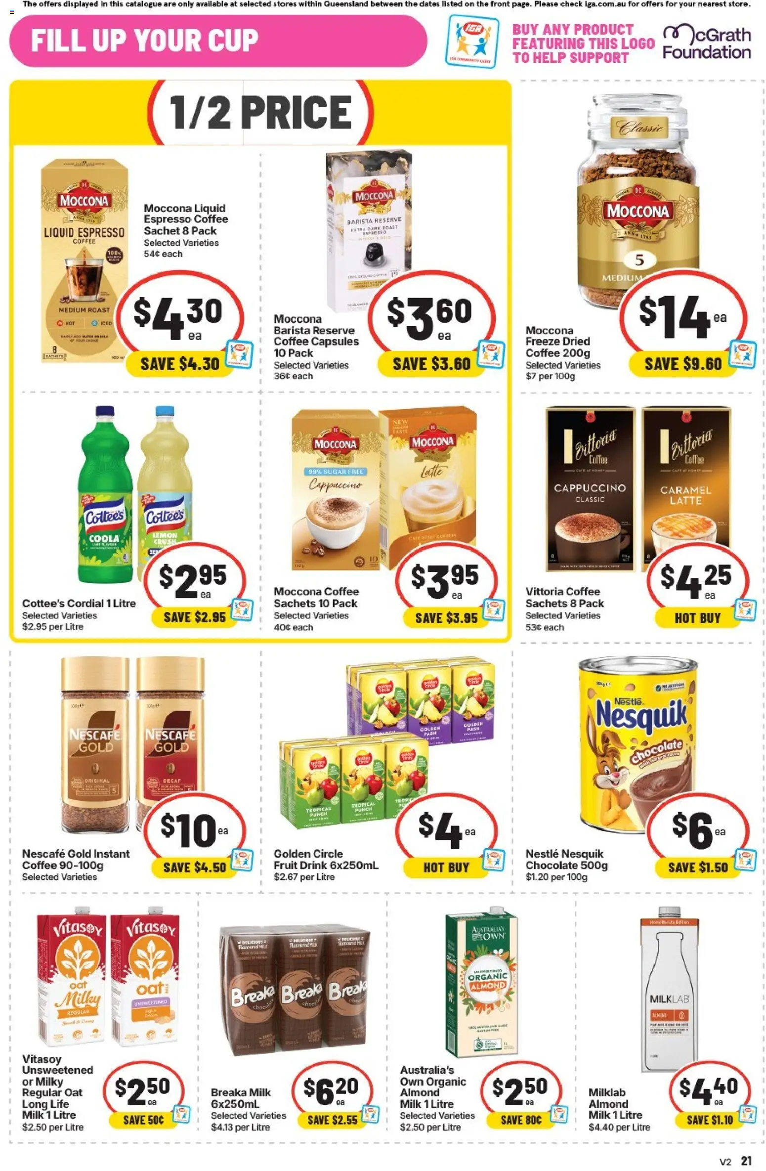 IGA catalogue - valid from 16/09/2026 | Page: 27 | Products: Sachets, Sugar, Fruit, Moccona