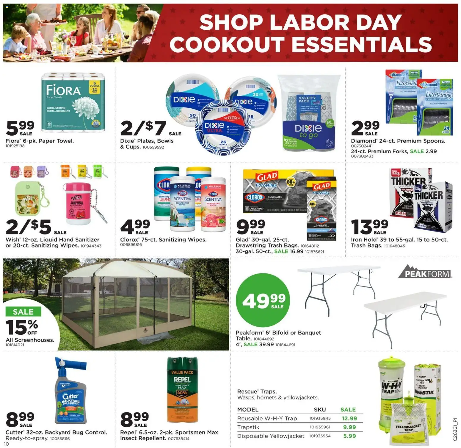 Mills Fleet Farm Weekly Ad - valid from 08/31/2026 | Page: 14 | Products: Hand sanitizer, Cutter, Foam, Iron