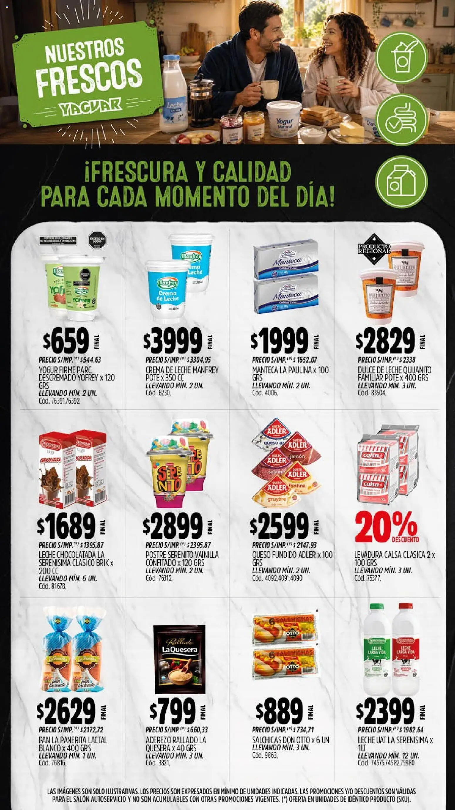 Yaguar - Oferta Semanal Salta │ válido desde el 14/09/2026 | Página: 10 | Productos: Levadura, Queso, Pan, Crema