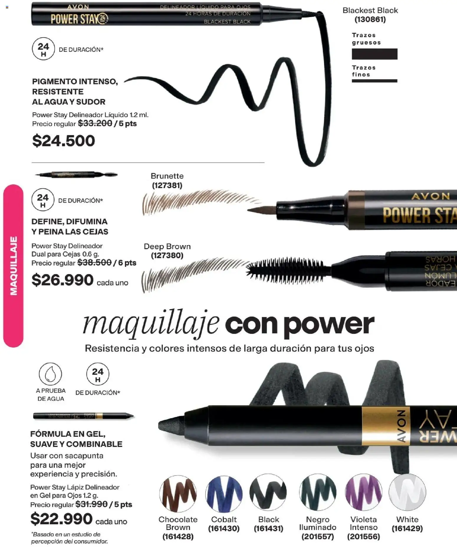 Avon revista - valida desde el 15/07/2026 | Página: 25 | Productos: Agua, Maquillaje, Delineador, Chocolate