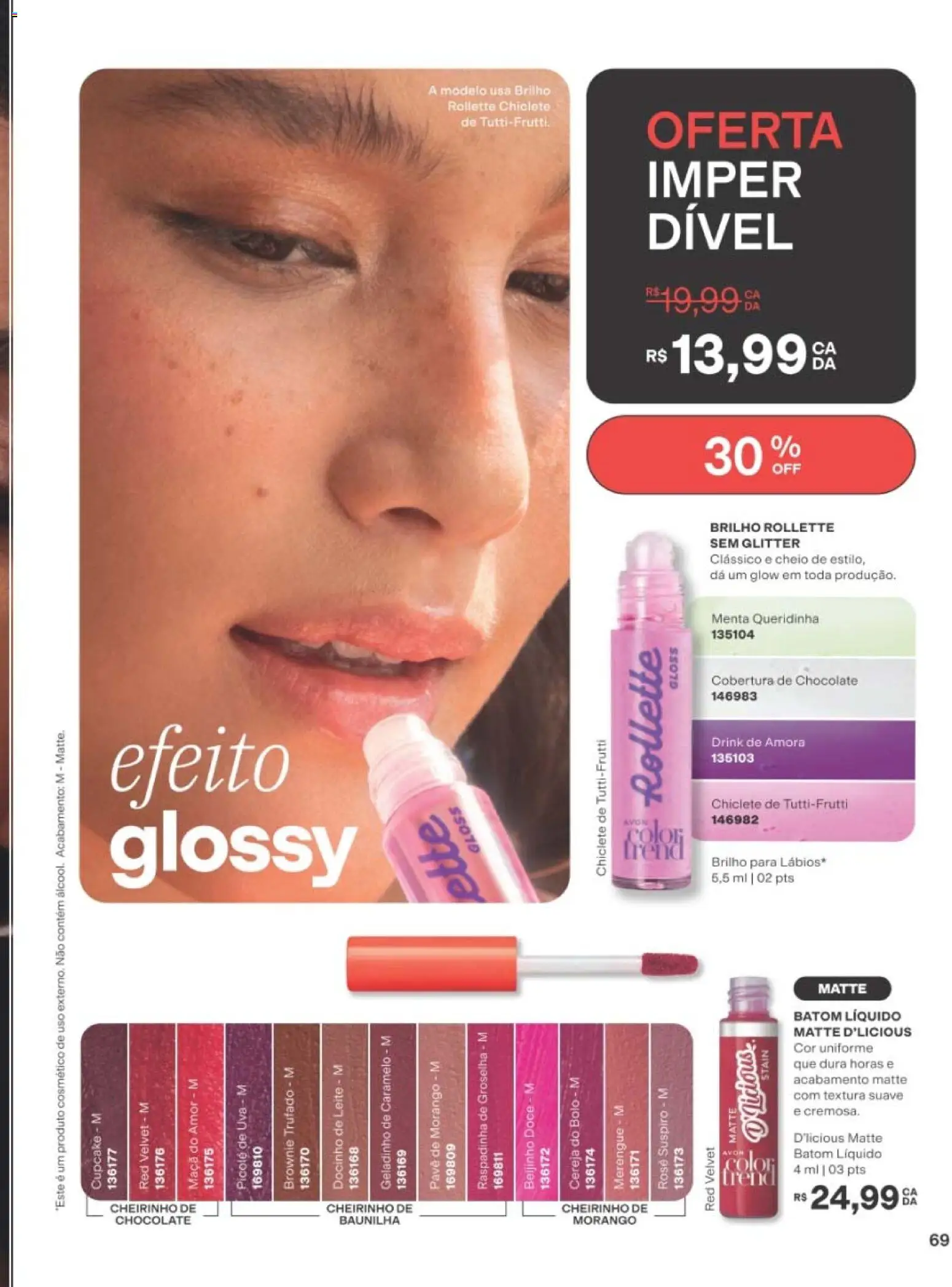 Avon Folheto - válido de 01/09/2026 | Página: 69 | Produtos: Batom, Uva, Doce, Picolé