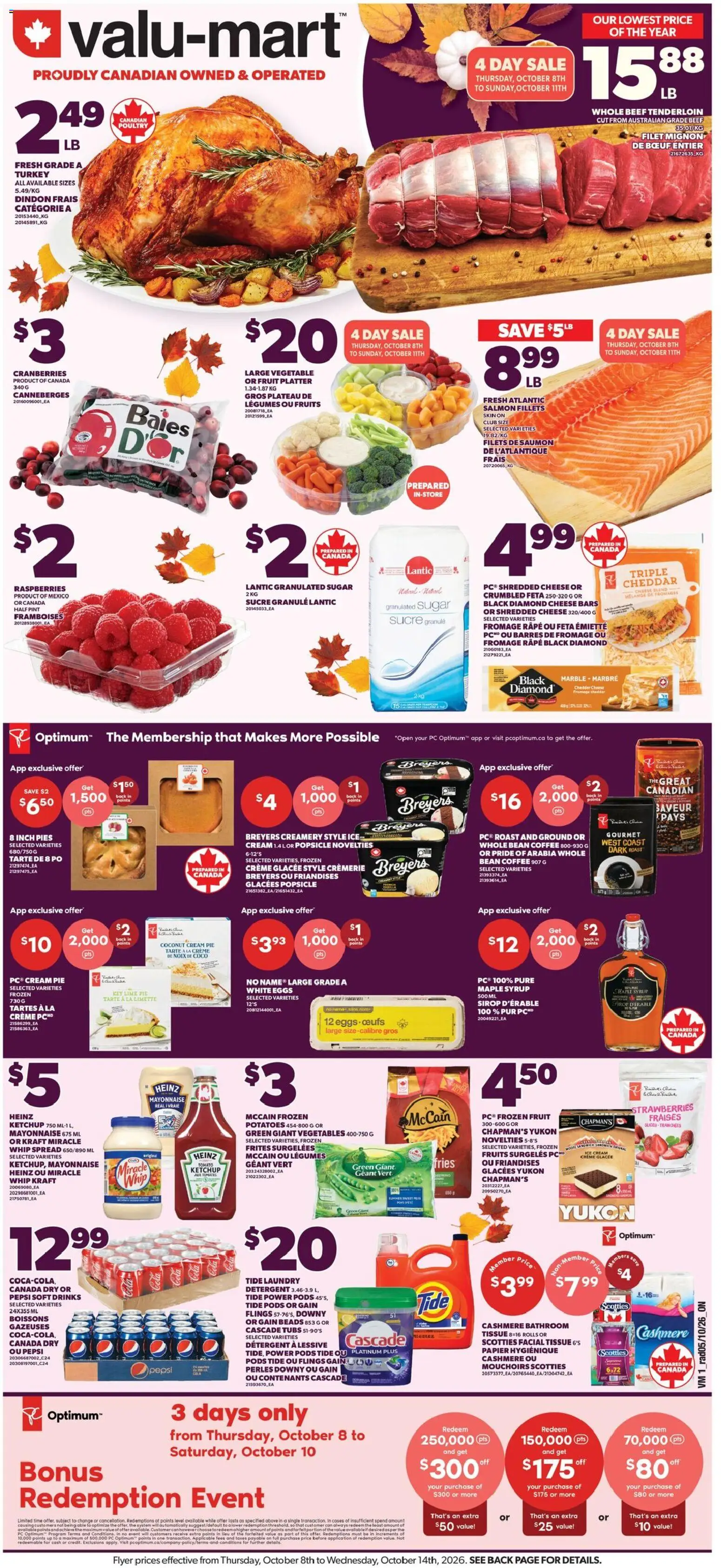 Valu Mart Thursday, October 8 Price Drop
