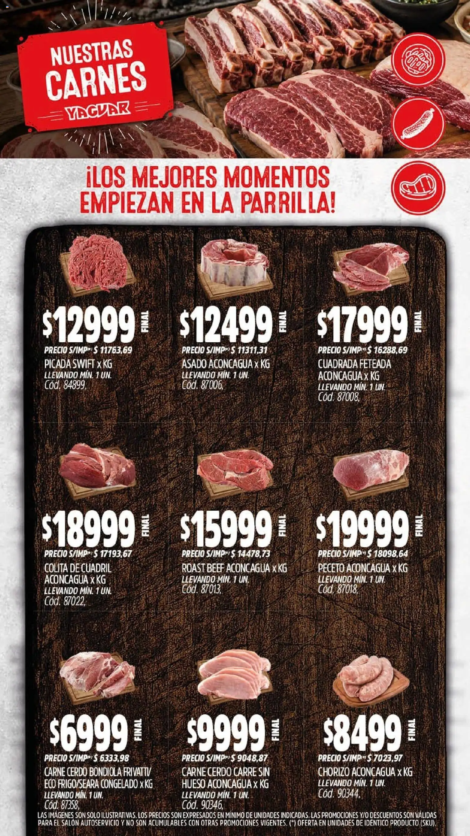 Yaguar catálogo │ válido desde el 24/08/2026 | Página: 5 | Productos: Cuadril, Parrilla, Chorizo, Cerdo