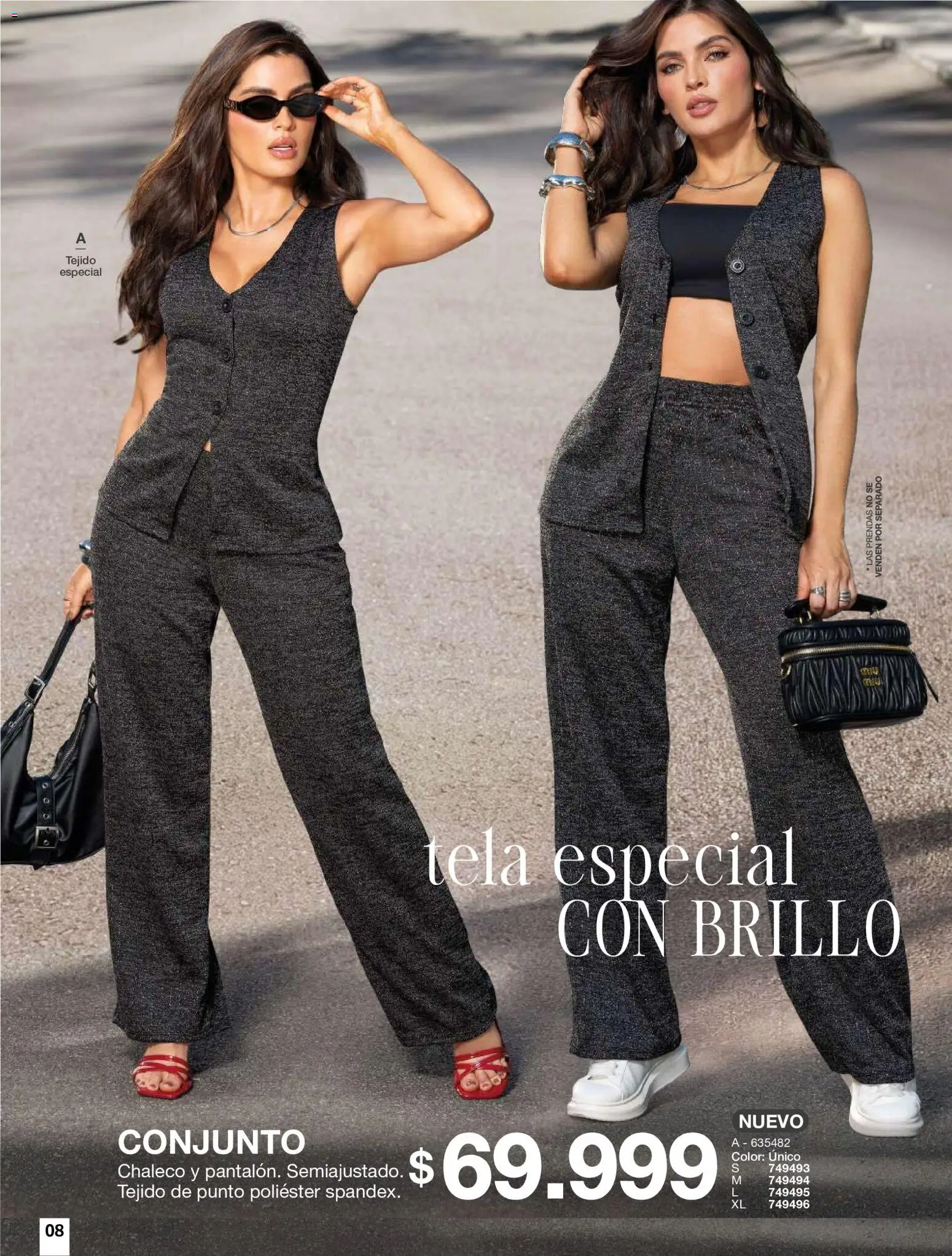 Carmel revista - valida desde el 11/08/2026 | Página: 8 | Productos: Brillo, Conjunto, Chaleco