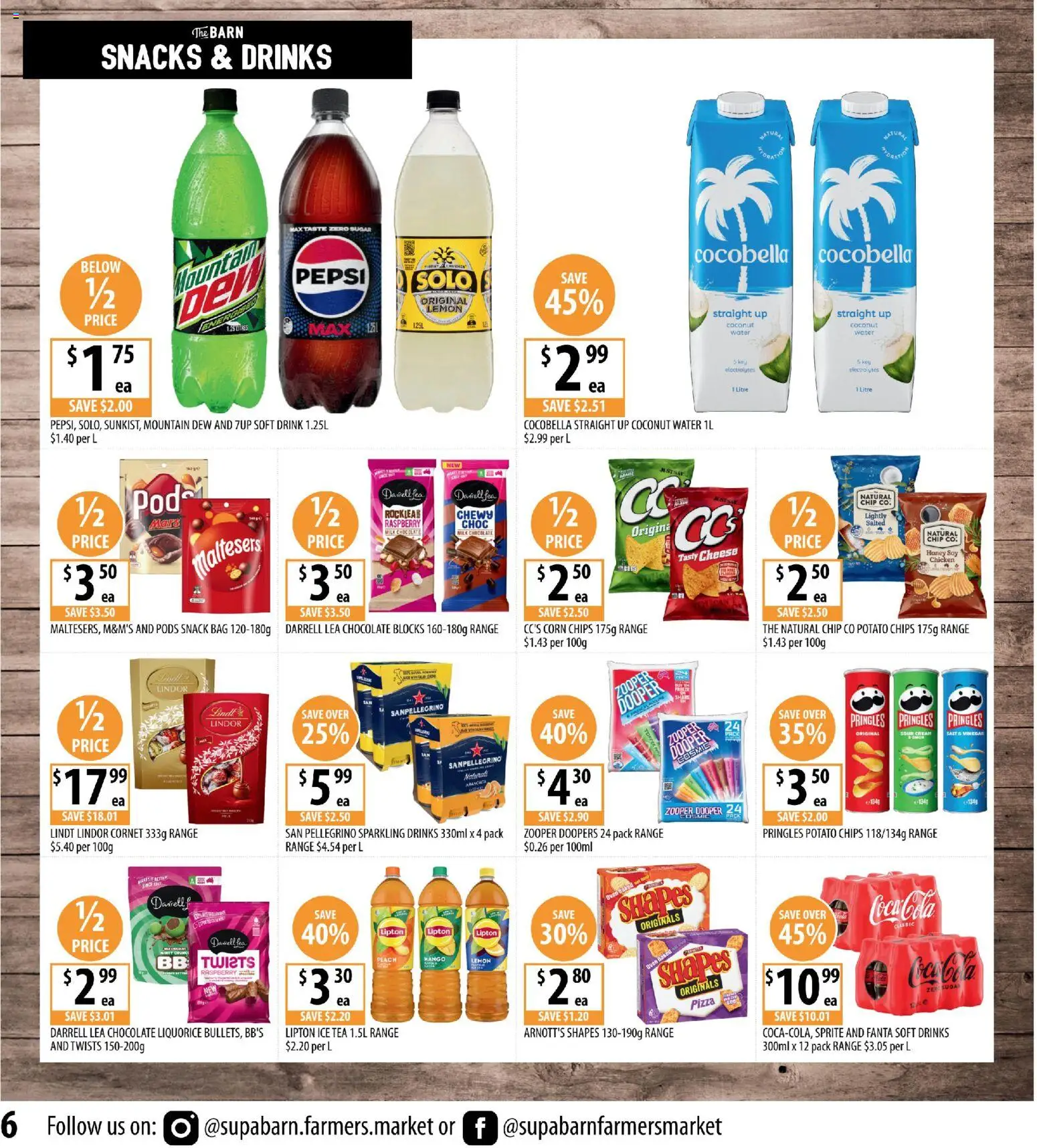 Supabarn catalogue - valid from 18.03.2026 | Page: 6 | Products: Chips, Peach, Raspberry, Oven
