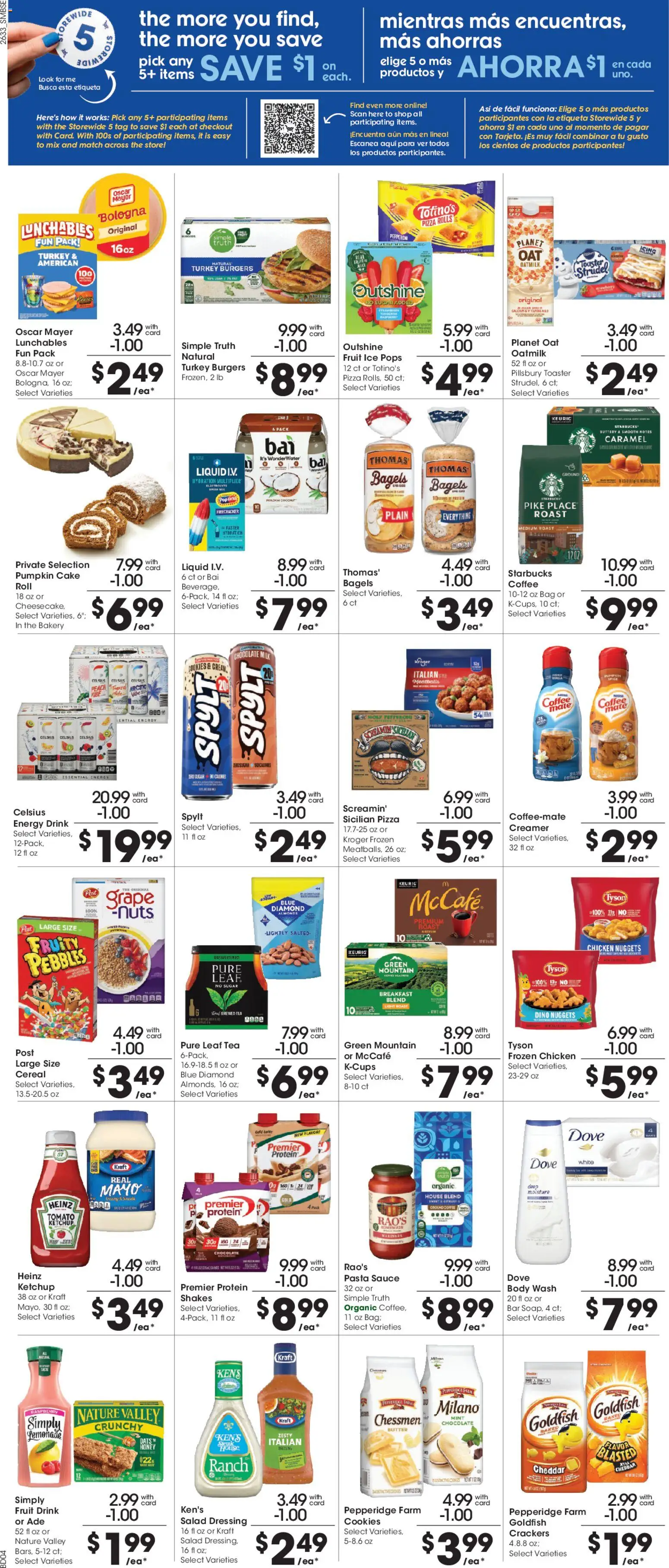 Smith's Weekly Ad - valid from 09/16/2026 | Page: 5 | Products: Pasta, Pumpkin, Ice, Lemonade