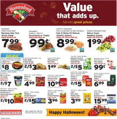 Preview of Hannaford weekly ads valid from 10/25/2026