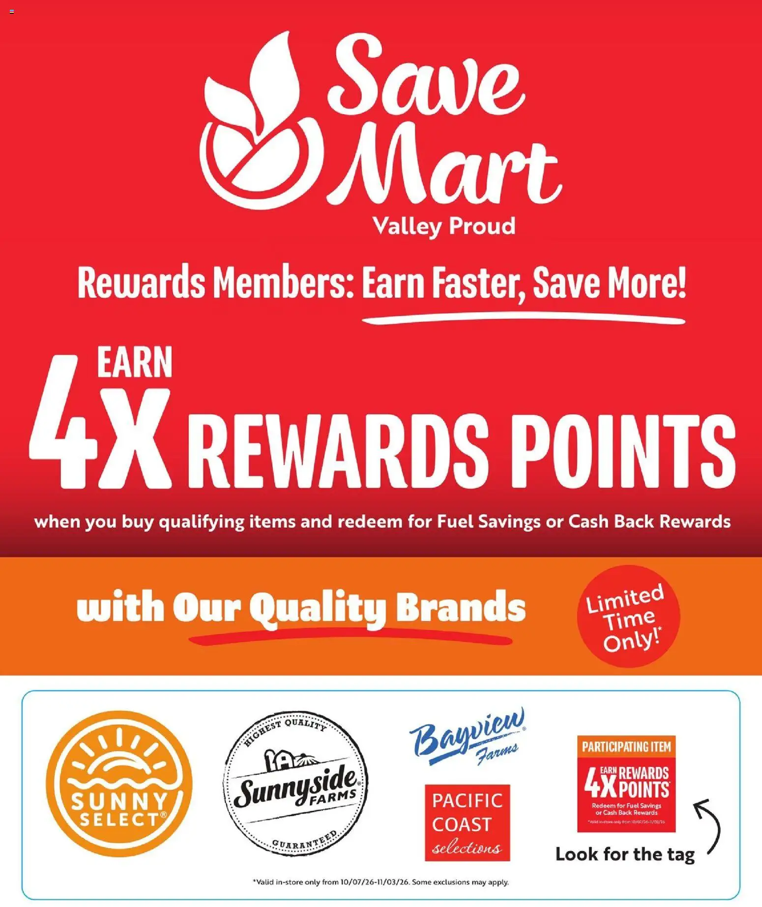 Save Mart Online Savings Guide - valid from 10/07/2026 | Page: 1