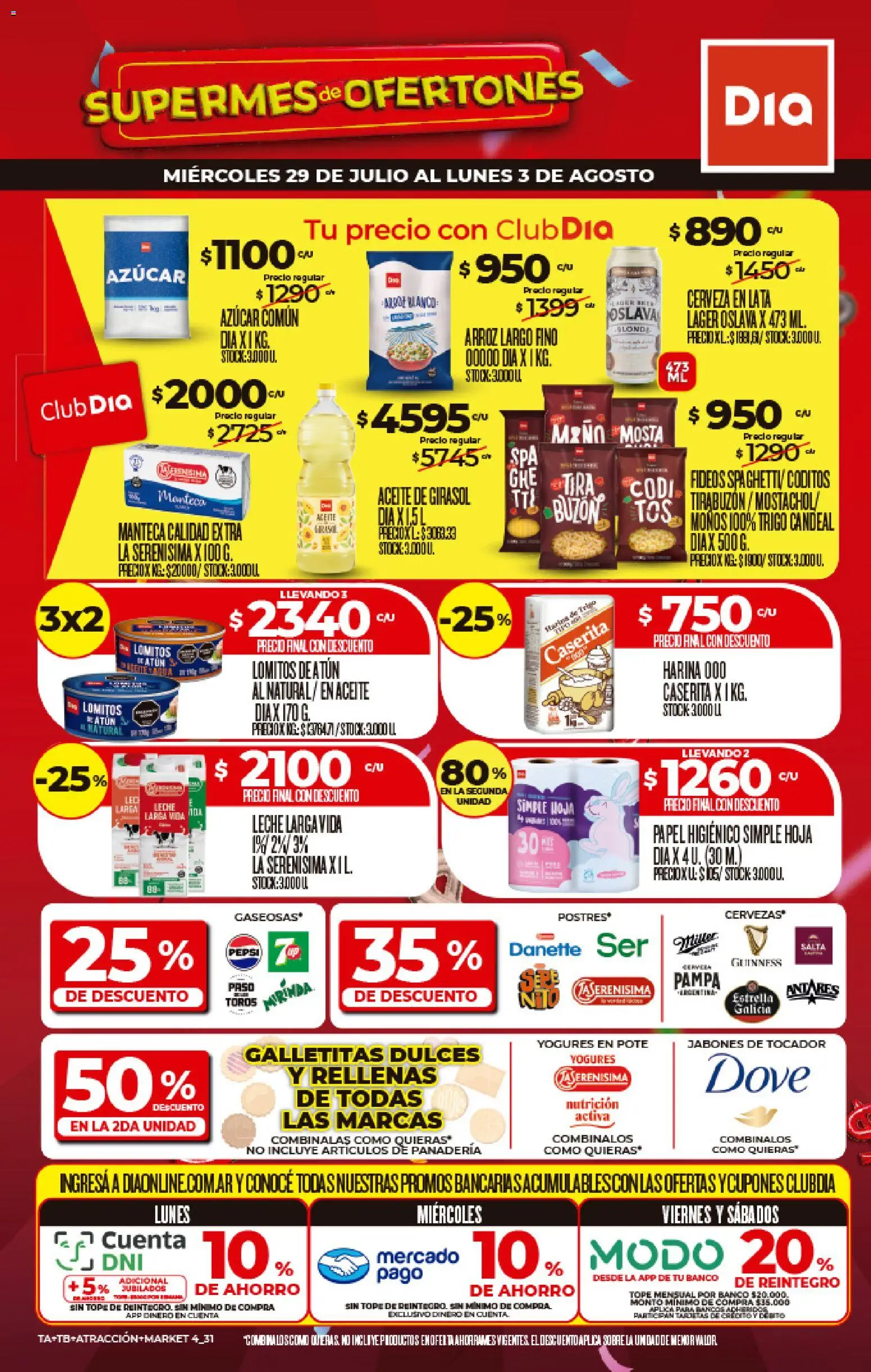 Supermercado DIA Ofertas │ válido desde el 29/07/2026 | Página: 1