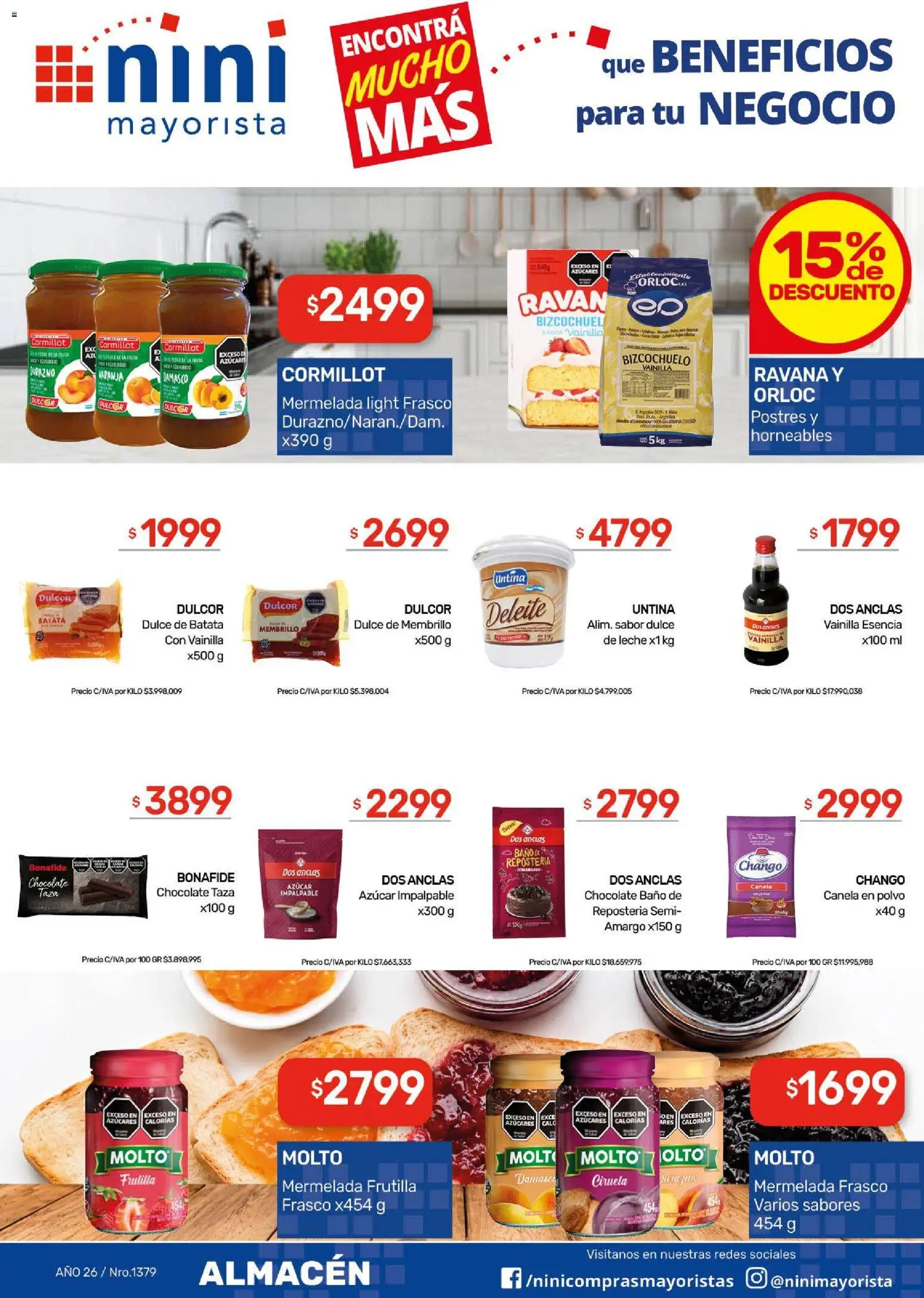 NINI Mayorista catálogo │ válido desde el 28/09/2026 | Página: 36 | Productos: Vainilla, Durazno, Taza, Chocolate