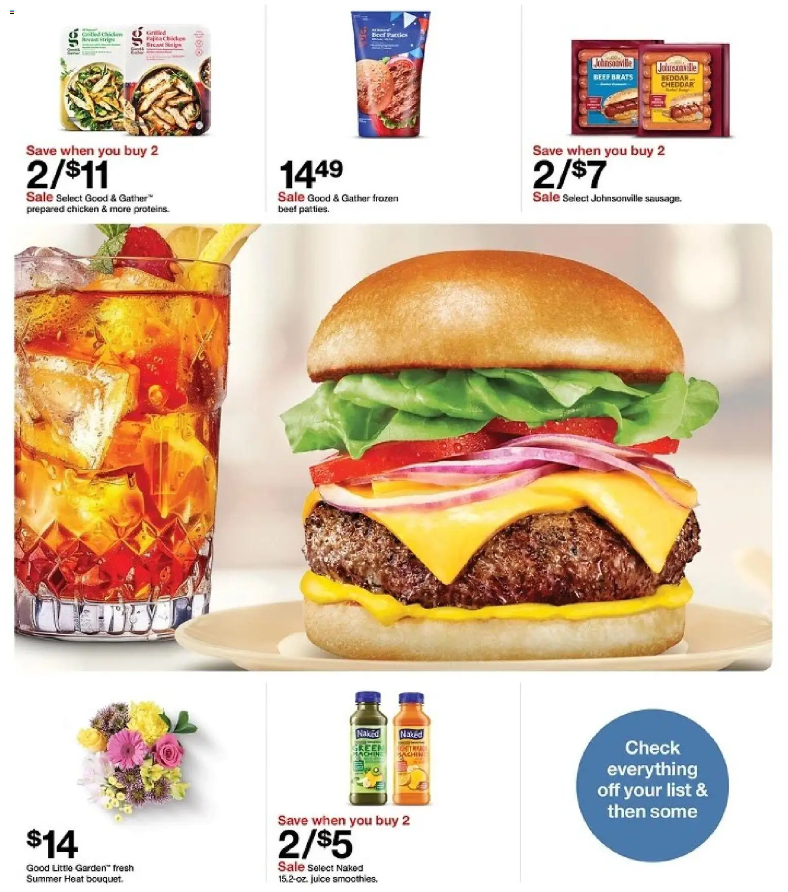 Target Weekly Ad - valid from 08/23/2026 | Page: 32 | Products: Chicken, Juice, Beef