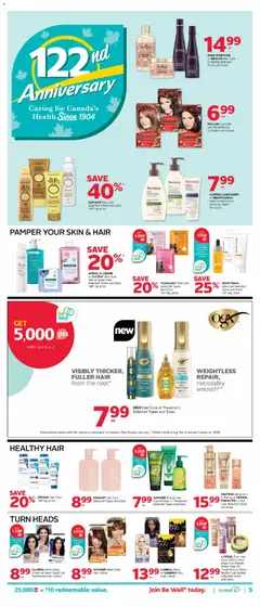 Preview of Rexall weekly flyer / circulaire from shop Rexall valid from Sep 11, 2026 | Page: 14 | Products: Cream, Hair oil, Oil