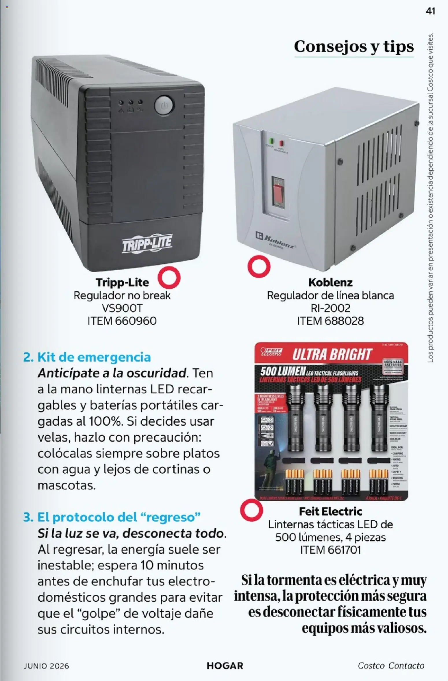 Nuevas ofertas de Costco válidas en toda la República Mexicana desde el 01.06.2026. ¡Encuentra las mejores ofertas en Costco Revista Junio 2026! | Página: 41 | Productos: Agua, Cortinas, Sobre