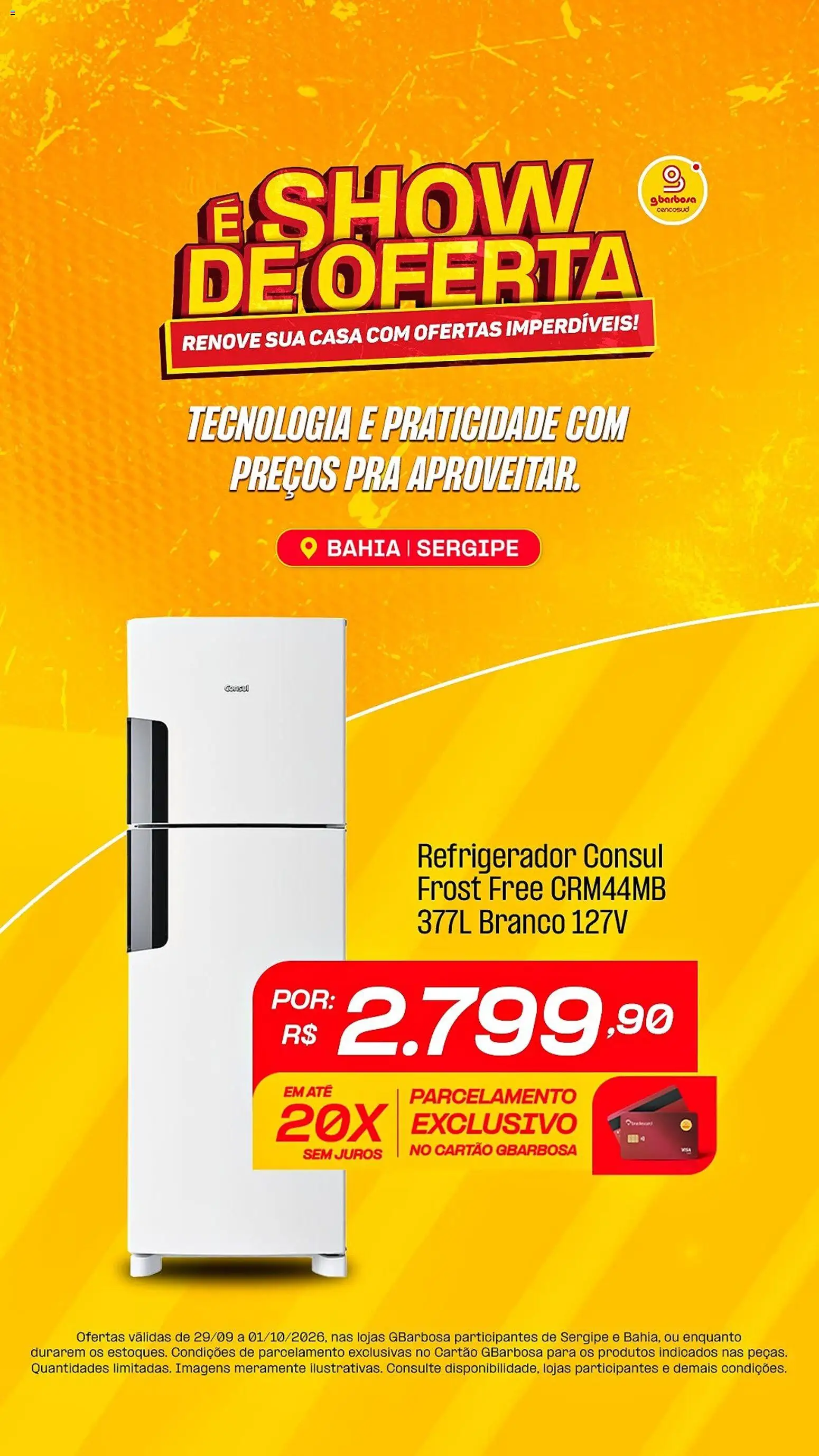 Gbarbosa Folheto - válido de 29/09/2026 | Página: 3 | Produtos: Refrigerador
