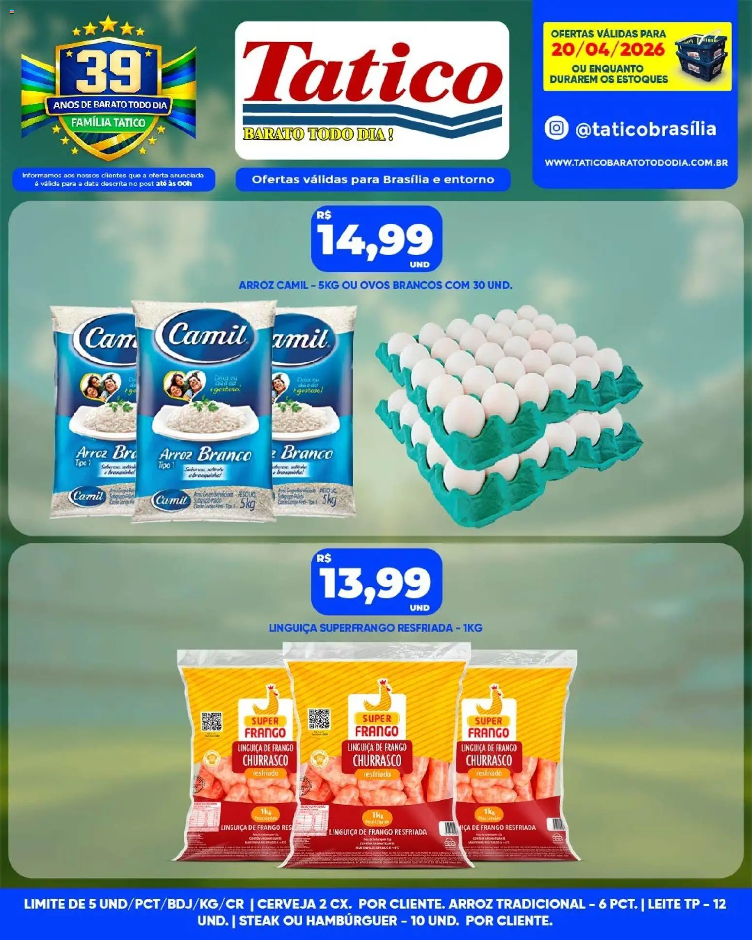 Tatico Folheto - válido de 21.04.2026 | Página: 30 | Produtos: Linguiça, Leite, Ovos, Cerveja