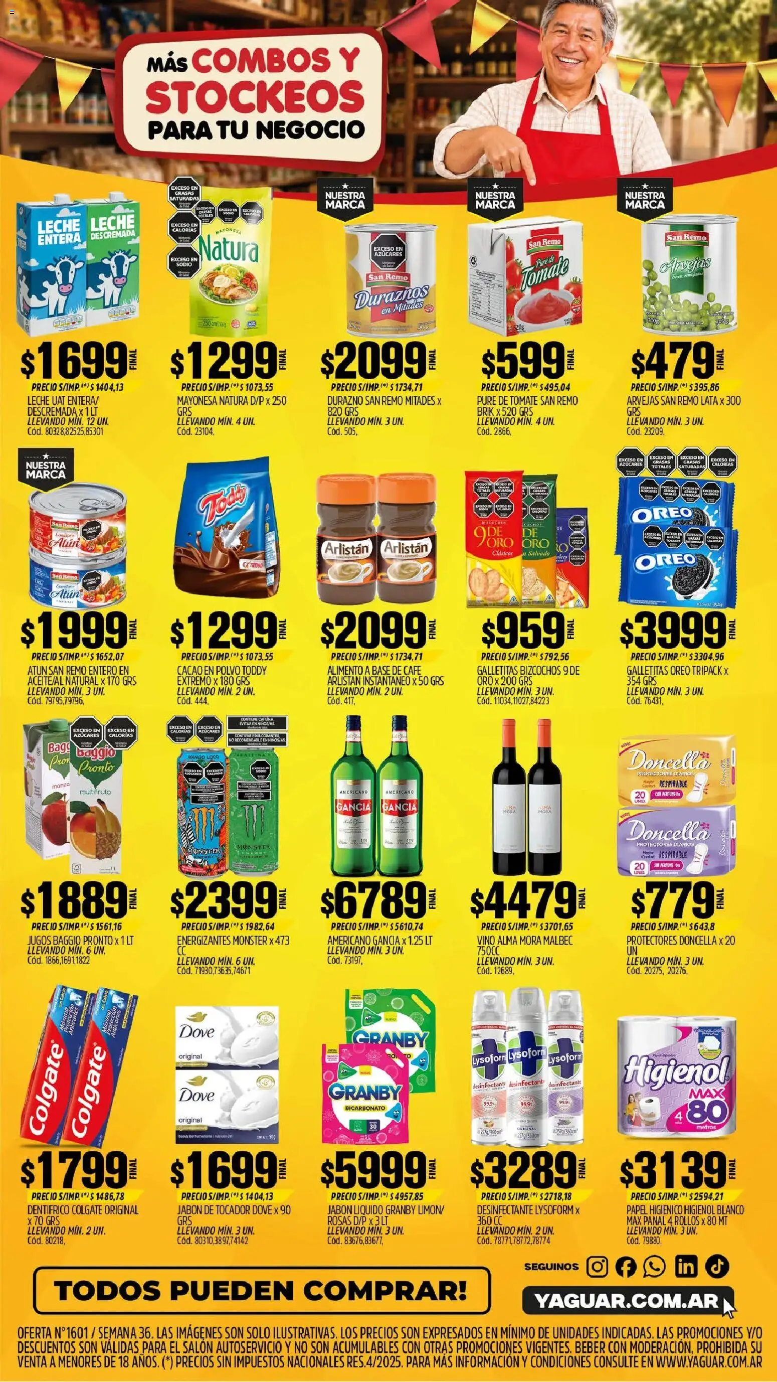 Yaguar catálogo │ válido desde el 31/08/2026 | Página: 2 | Productos: Papel higiénico, Mayonesa, Oreo, Vino