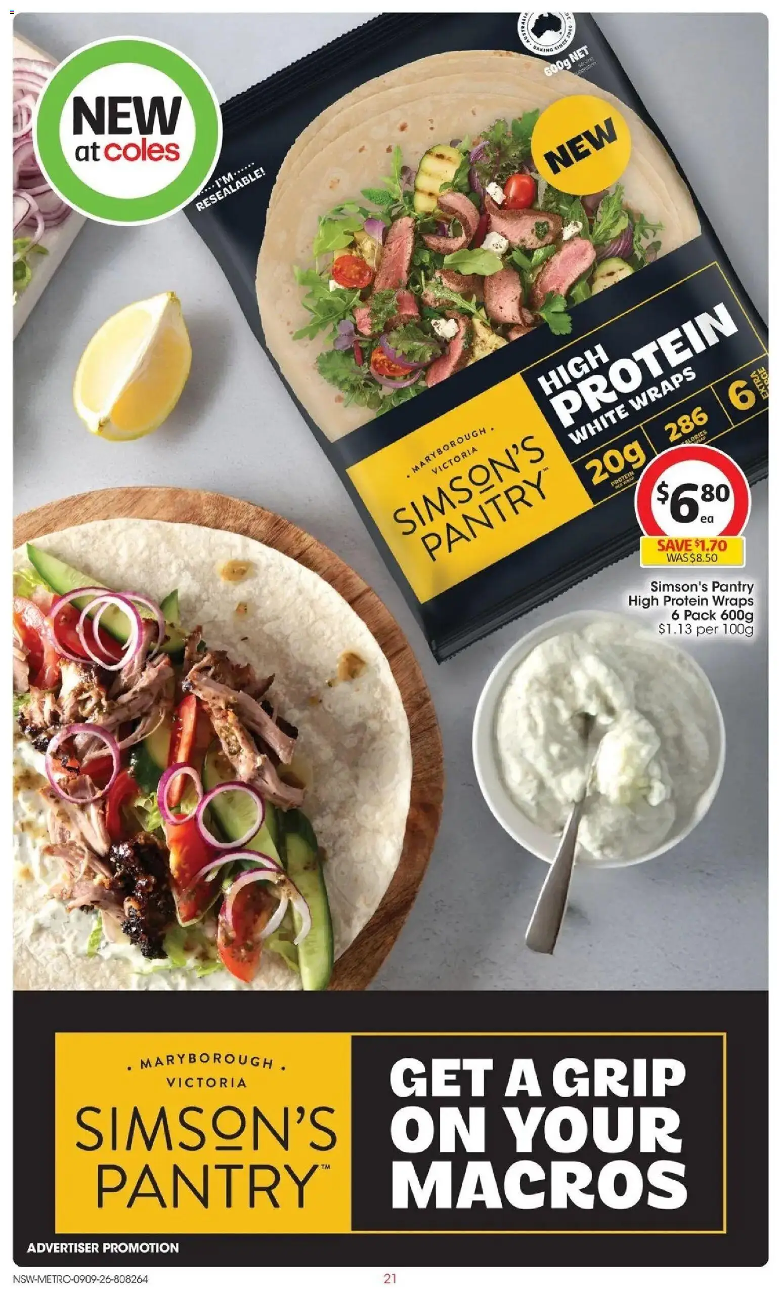 ﻿Coles catalogue valid from 09/09/2026 > Online Australia | Page: 21 | Products: Protein