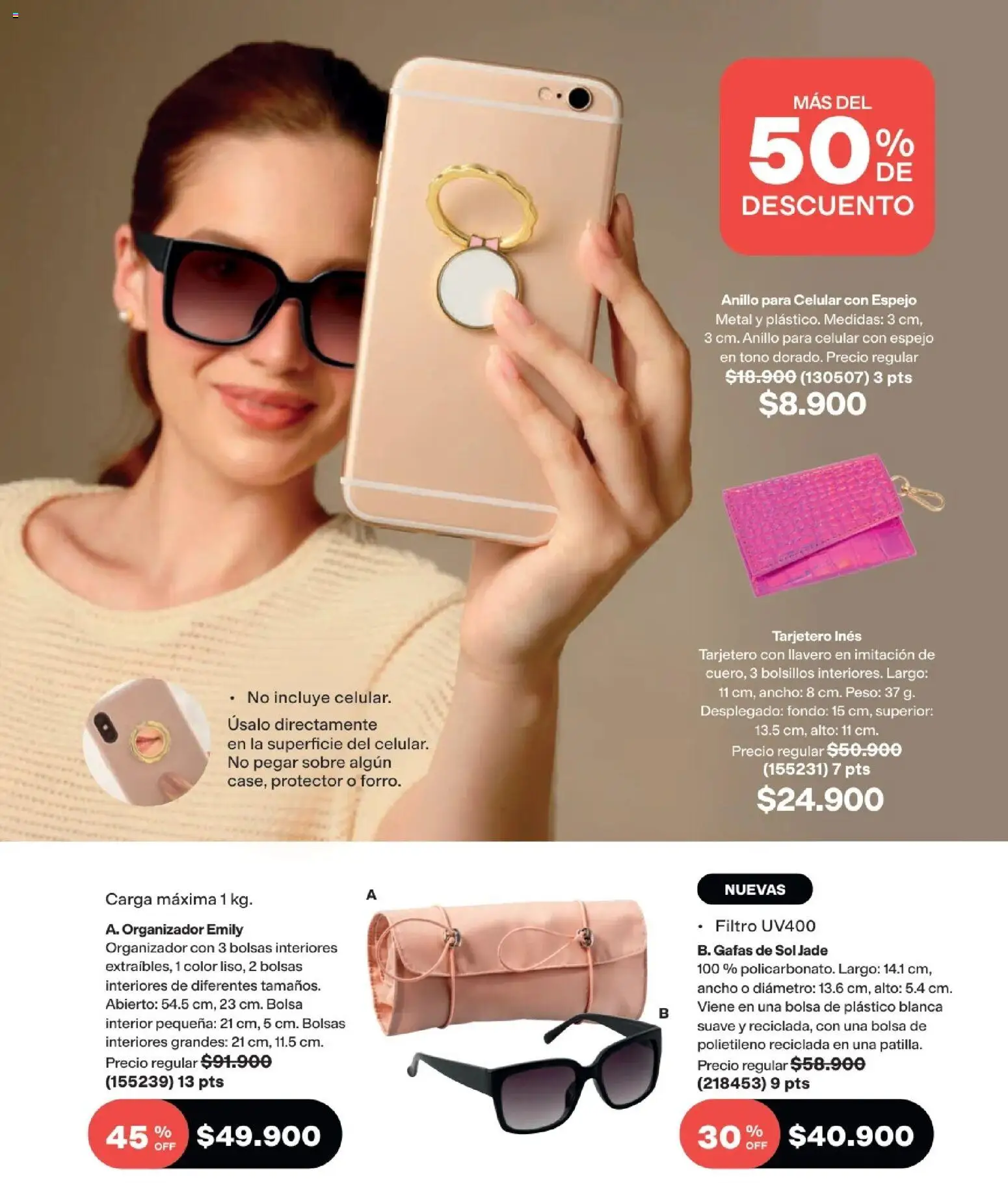 Avon revista - valida desde el 15.06.2026 | Página: 124 | Productos: Peso, Sobre, Llavero, Organizador