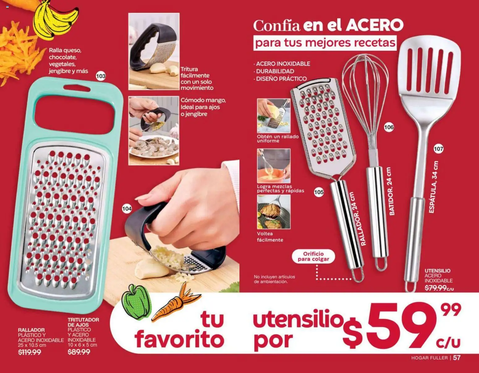 Nuevas ofertas de Fuller válidas en toda la República Mexicana desde el 02/09/2026. ¡Encuentra las mejores ofertas en Fuller campaña 11 2026! | Página: 30 | Productos: Rallador, Jengibre