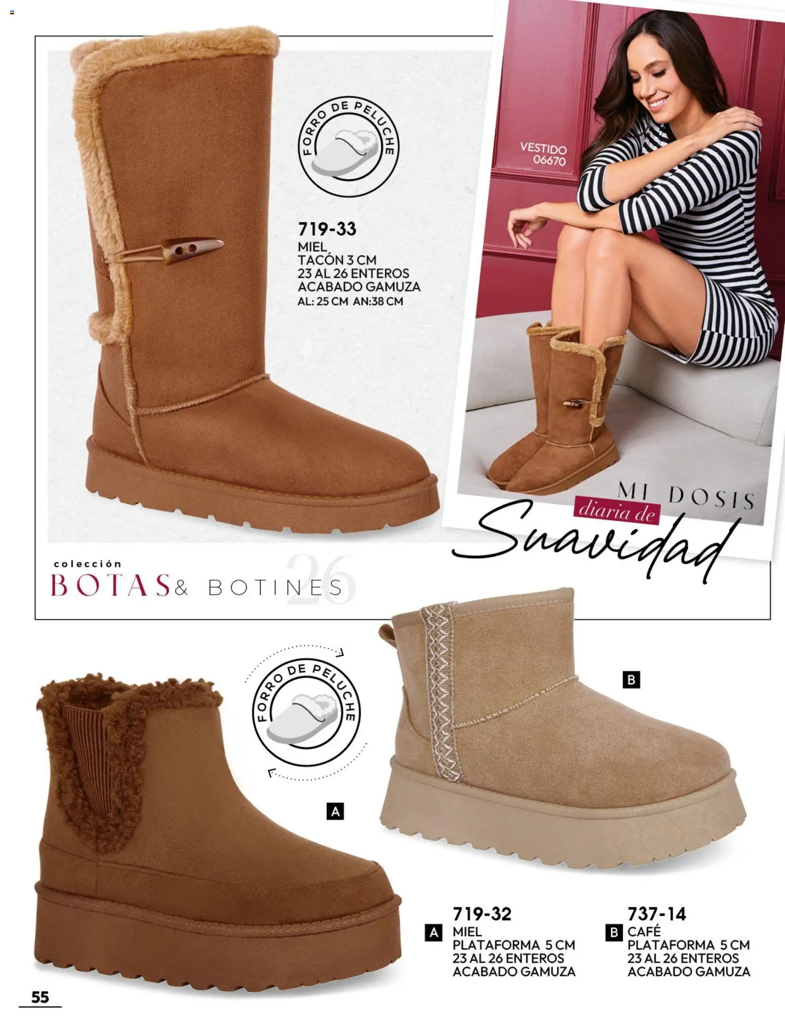 Nuevas ofertas de Cklass válidas en toda la República Mexicana desde el 08/07/2026. ¡Encuentra las mejores ofertas en Cklass catálogo Botas y botines! | Página: 56 | Productos: Café, Gamuza, Vestido, Botines