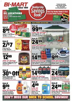 Preview of Bi-Mart weekly ads valid from 07/28/2026