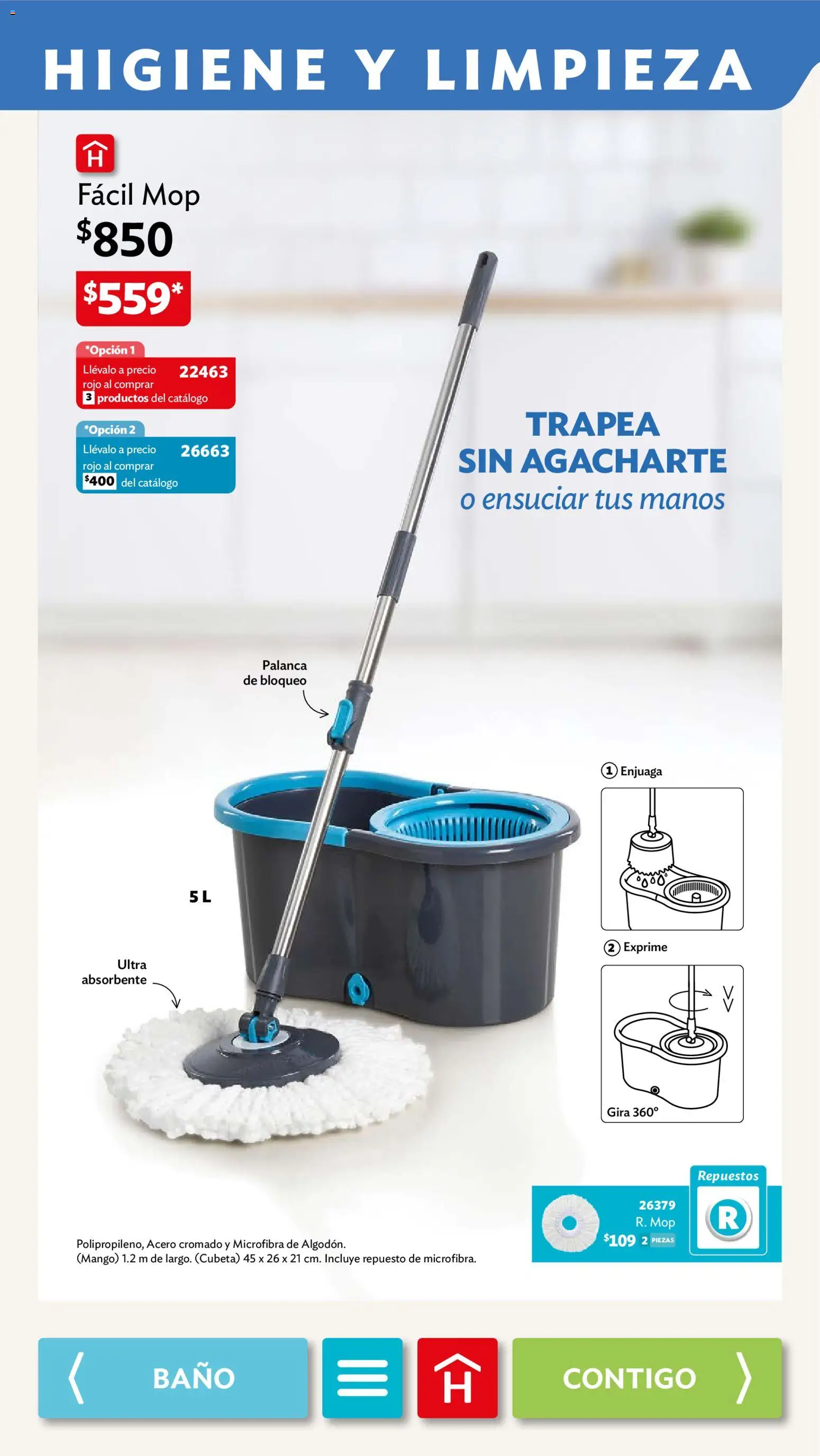 Nuevas ofertas de Betterware válidas en toda la República Mexicana desde el 31/08/2026. ¡Encuentra las mejores ofertas en Betterware campaña 9 2026! | Página: 85 | Productos: Mango, Baño