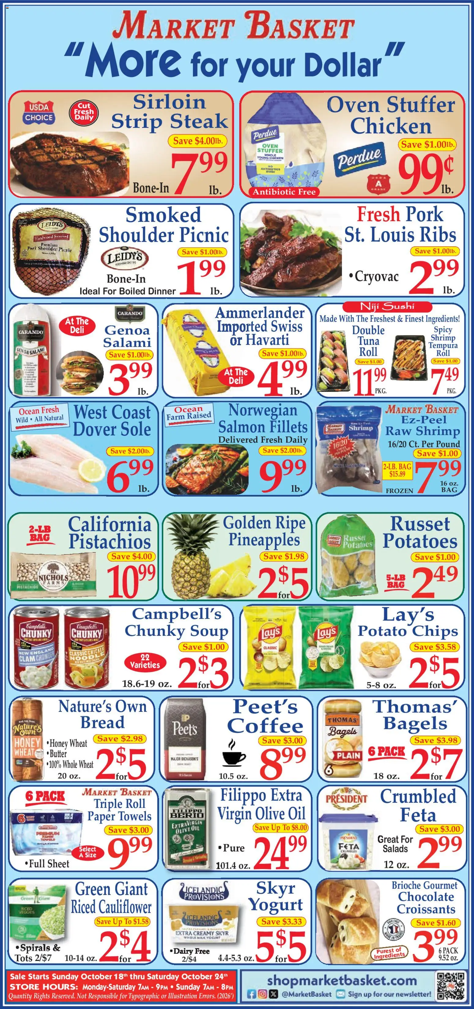 Market Basket Ad - valid from 10/18/2026 | Page: 1