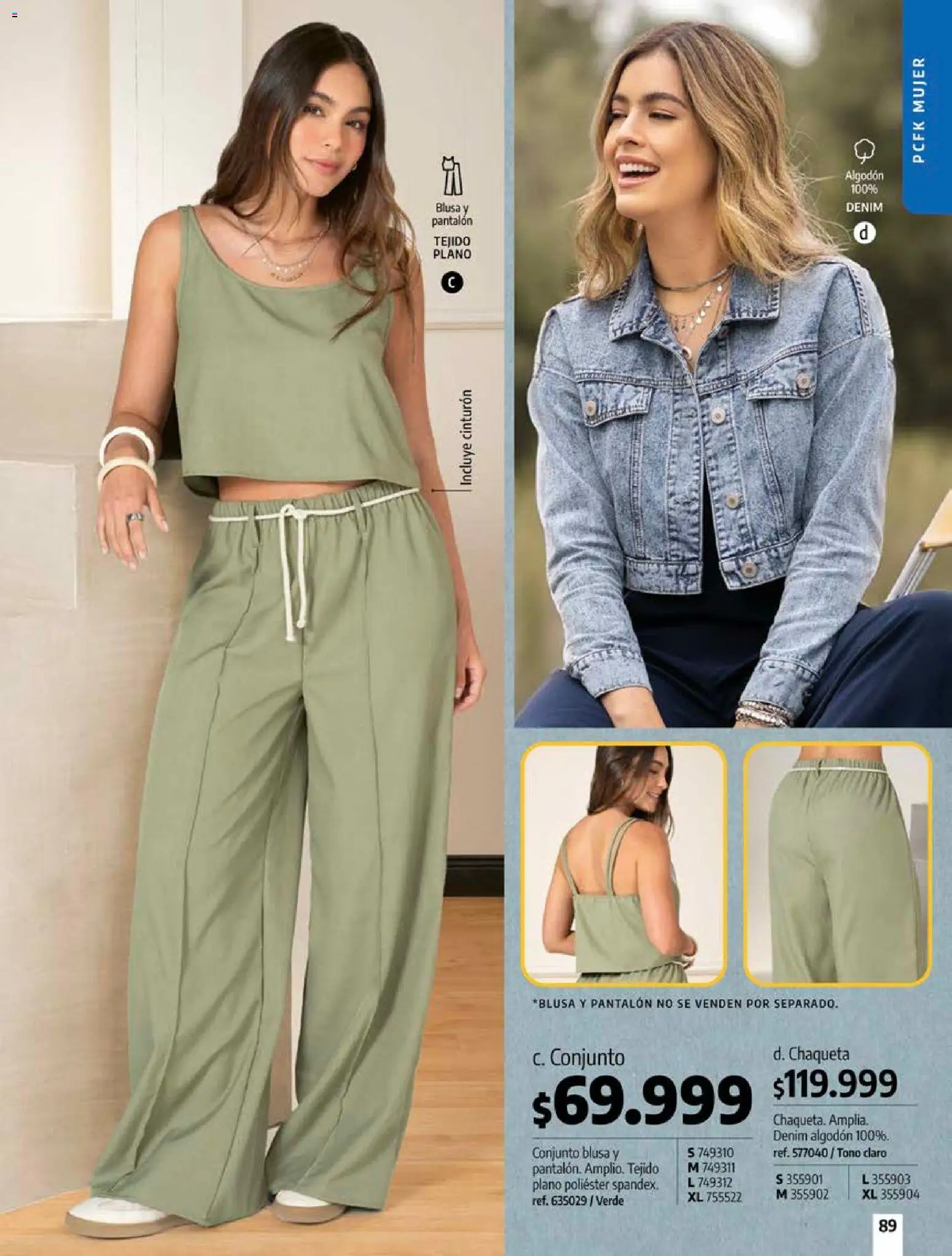 Pacifika revista - valida desde el 18/09/2026 | Página: 89 | Productos: Algodón, Cinturón, Conjunto, Blusa