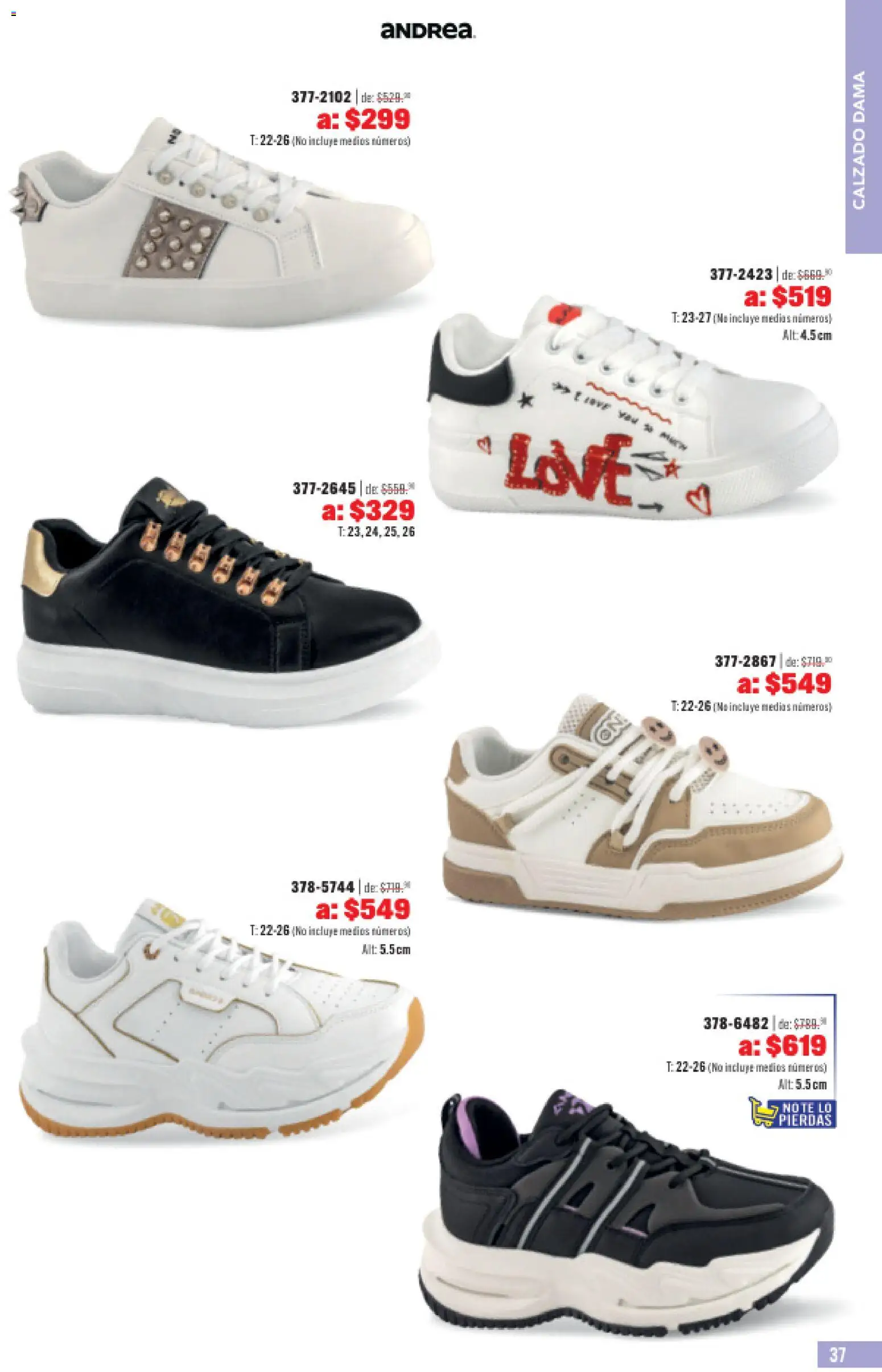 Nuevas ofertas de Andrea válidas en toda la República Mexicana desde el 31.05.2026. ¡Encuentra las mejores ofertas en Andrea catálogo Outlet! | Página: 37