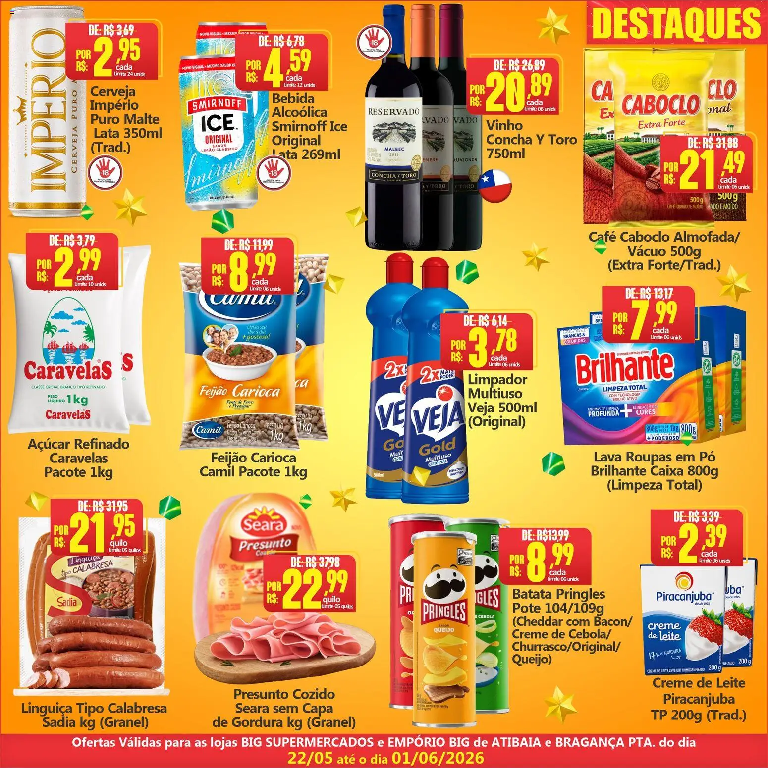 Big Supermercados Folheto - válido de 22.05.2026 | Página: 2 | Produtos: Pó, Creme, Batata, Creme de leite