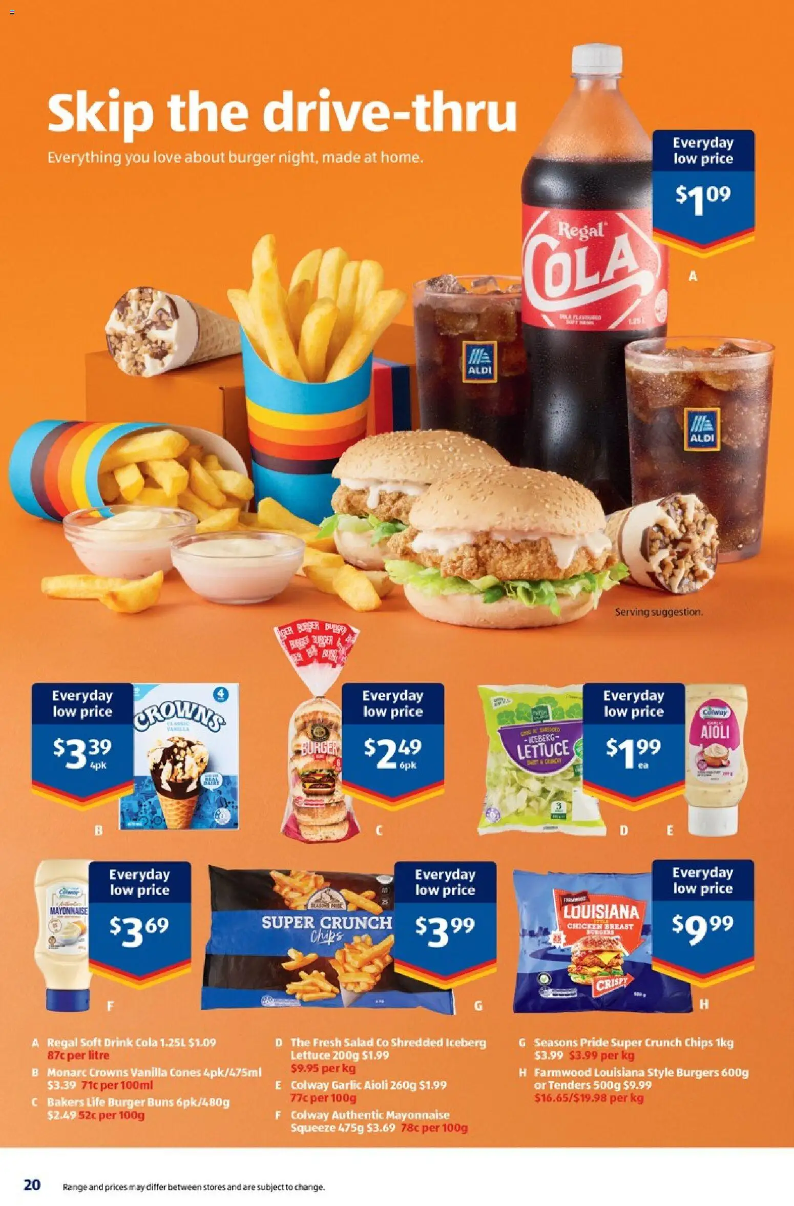 Aldi catalogue - valid from 22/09/2026 | Page: 20 | Products: Lettuce, Cream, Ice cream, Salad