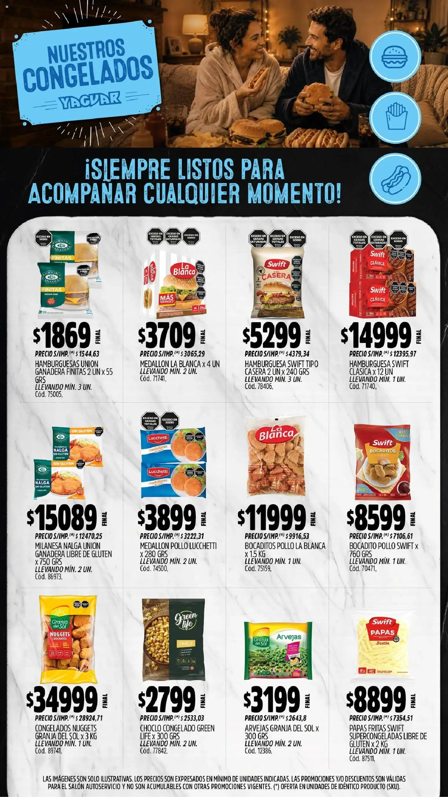 Yaguar - Oferta Semanal Parque Chacabuco │ válido desde el 31/08/2026 | Página: 11 | Productos: Pollo, Choclo, Arvejas, Hamburguesa