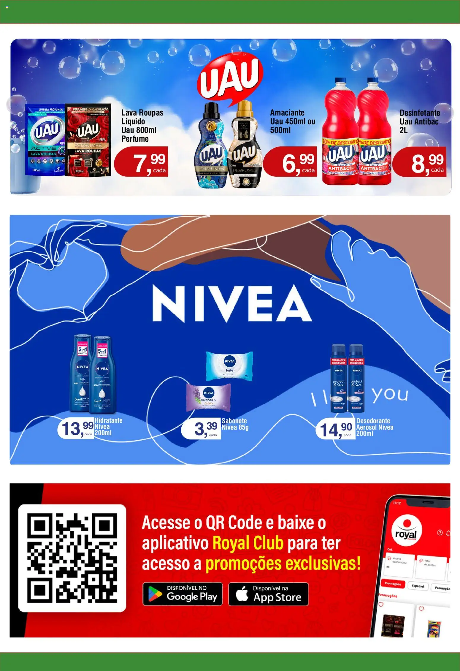 Royal Supermercados Folheto - válido de 15.06.2026 | Página: 13 | Produtos: Leite, Chá, Sabonete, Amaciante