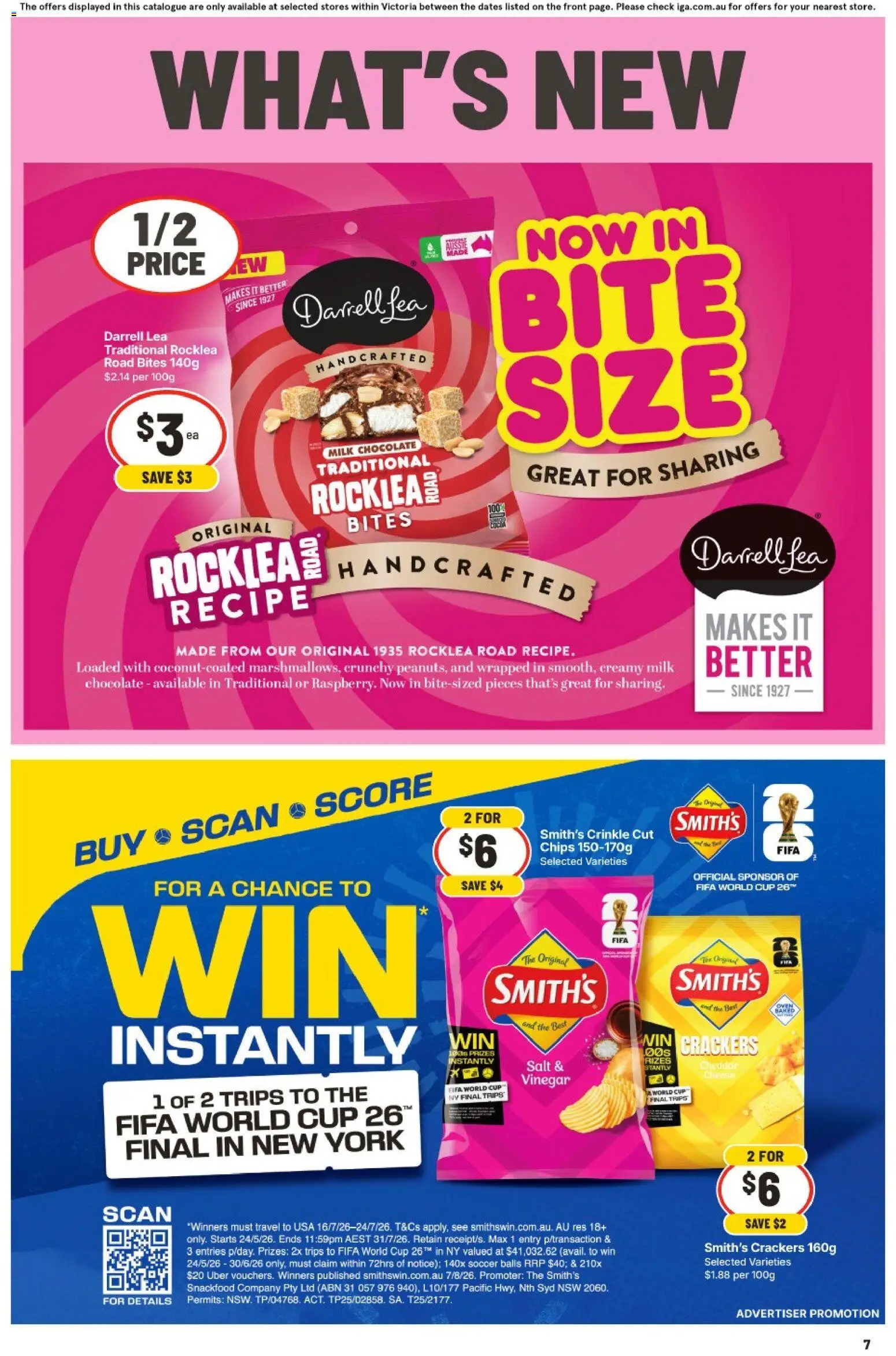 IGA catalogue - valid from 10.06.2026 | Page: 8 | Products: Crackers, Cheese, Chocolate, Salt