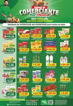 Mart Minas ofertas Segunda do Comerciante - Pré-Visualização do folheto da loja Mart Minas, válido de 03/08/2026