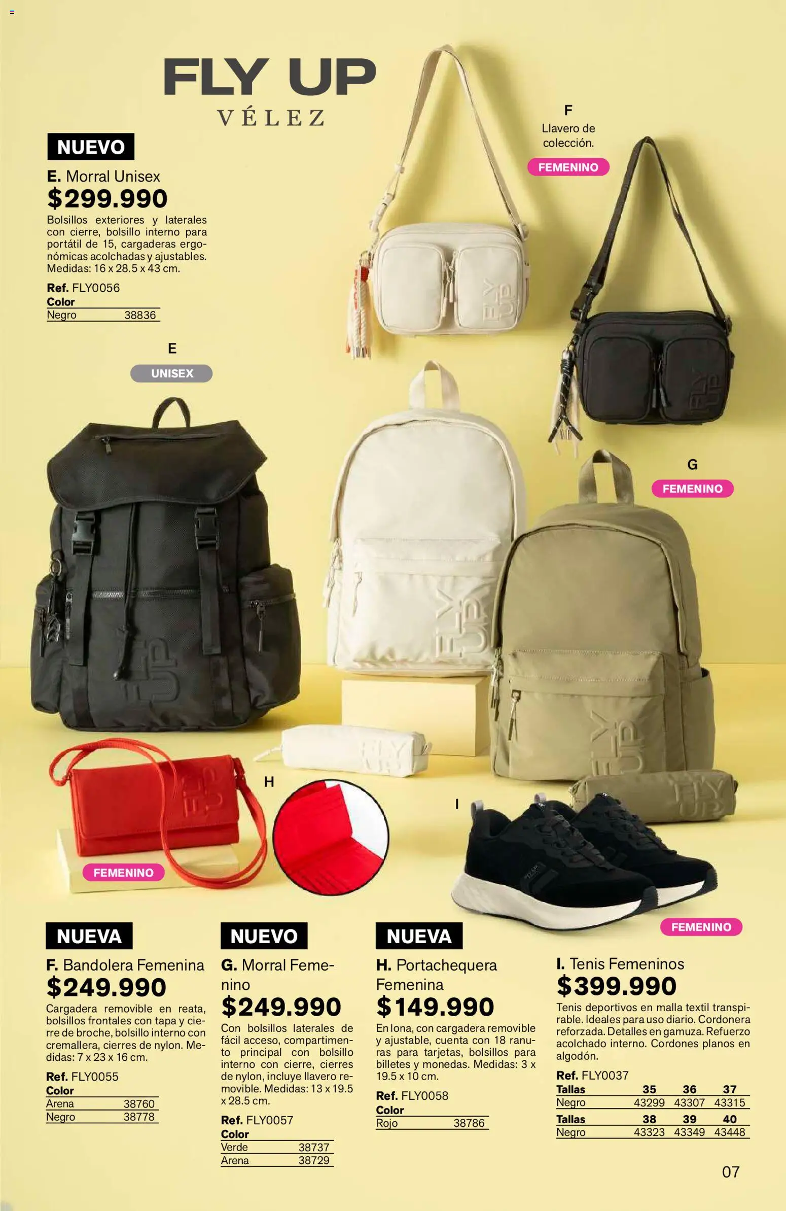 Leonisa revista - valida desde el 25/06/2026 | Página: 7 | Productos: Llavero, Tenis, Morral, Cordones