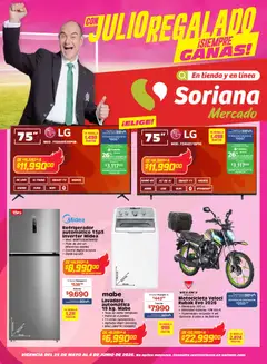 Vista previa de Soriana Con Julio Regalado siempre ganas Mercado Nacional, nuevo folleto de la tienda, válido en México a partir del 03.06.2026