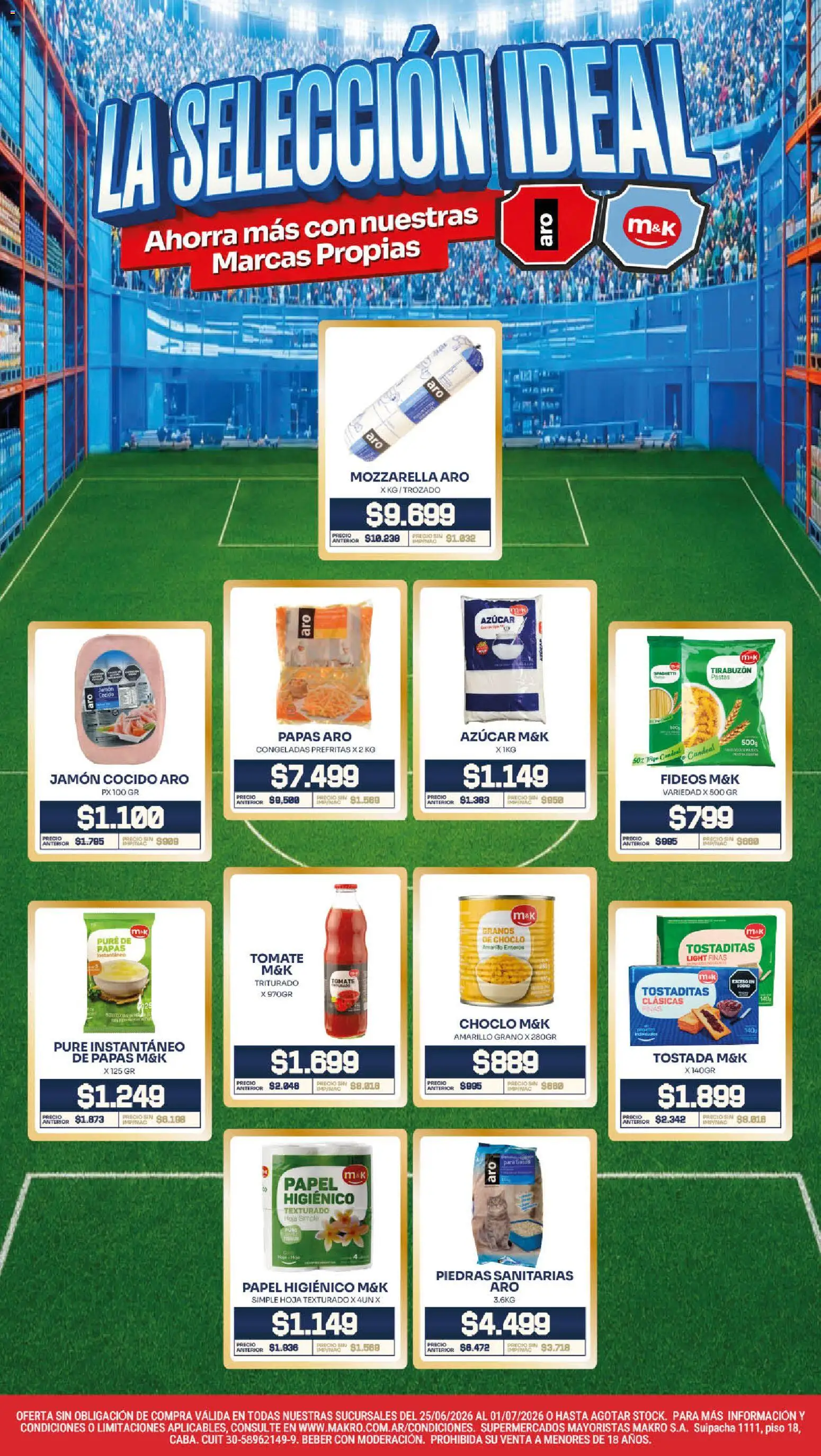 Makro VOLVETE A ILUSIONAR │ válido desde el 25/06/2026 | Página: 2 | Productos: Papel higiénico, Choclo, Jamón cocido, Tomate