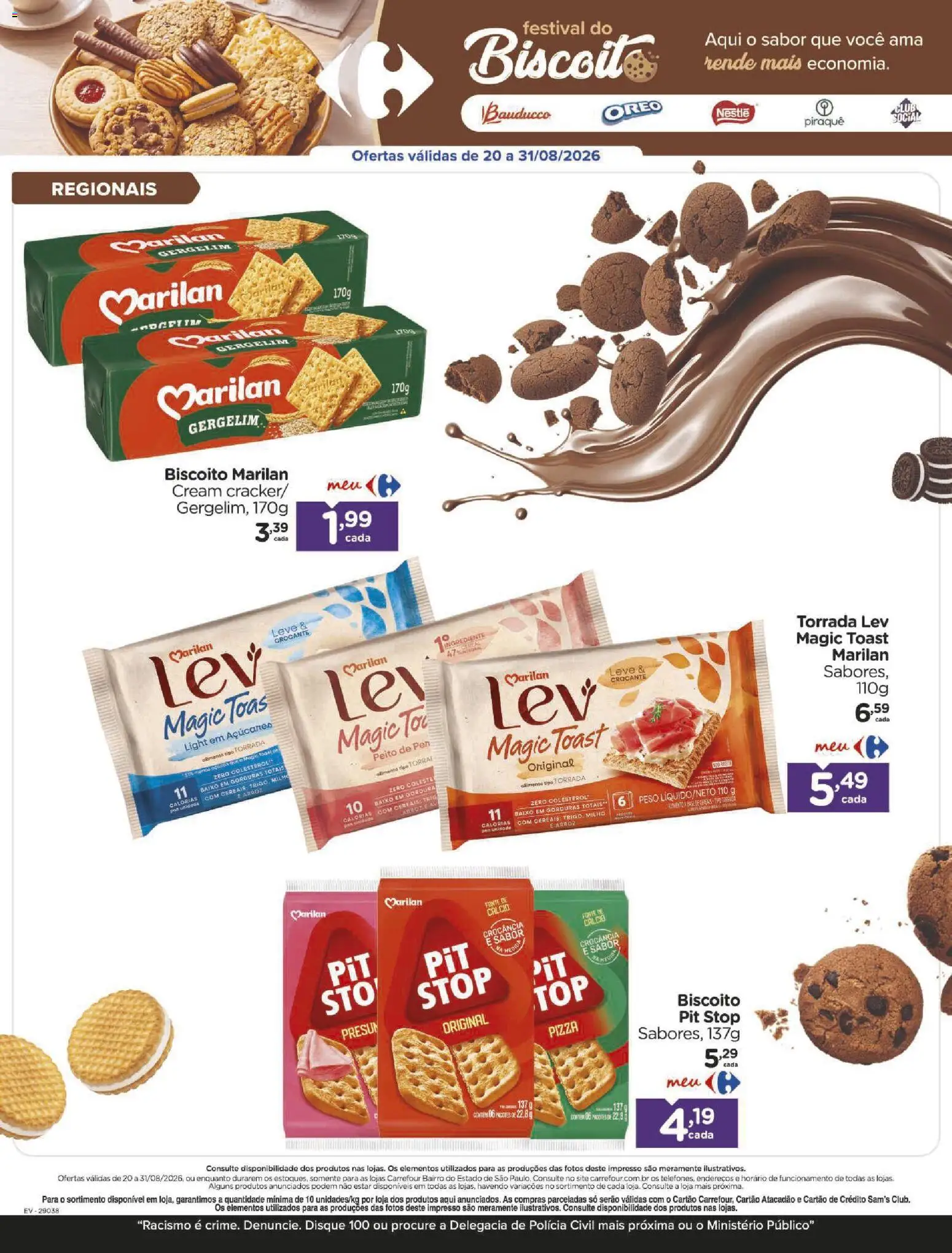 Carrefour Bairro Folheto - válido de 21/08/2026 | Página: 2 | Produtos: Biscoito, Pizza, Gergelim, Baixo